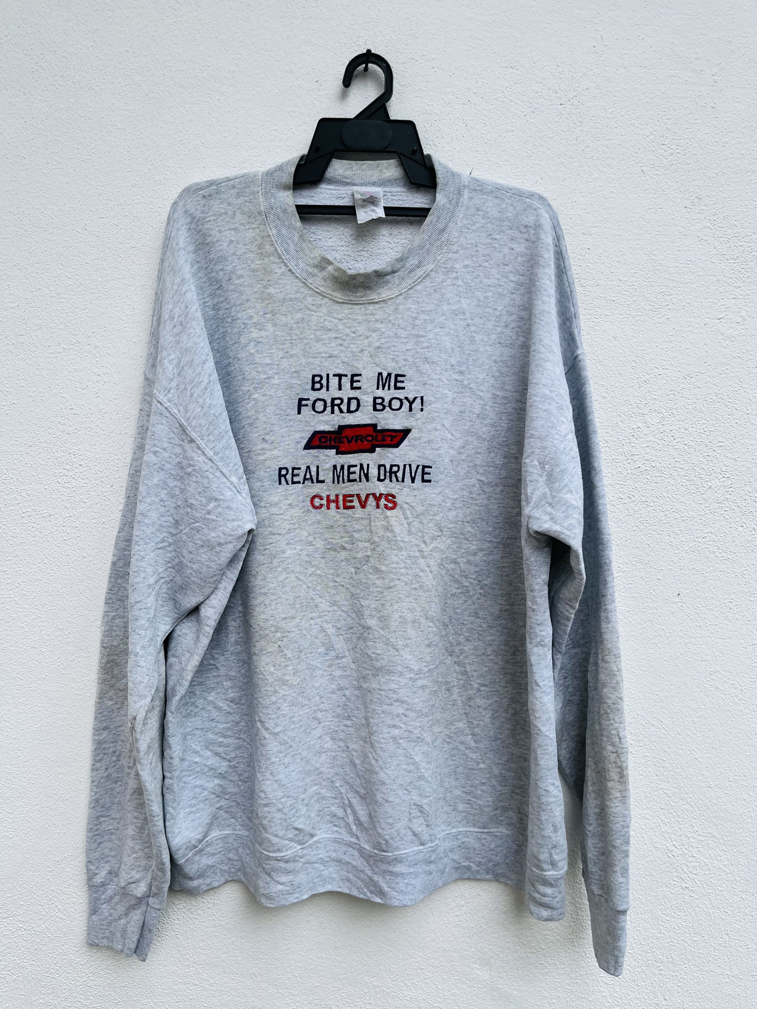 Japanese Brand Vintage Chevrolet Bite Me Ford Boy Streetwear Style Size US XXL / EU 58 / 5 - 1 Thumbnail