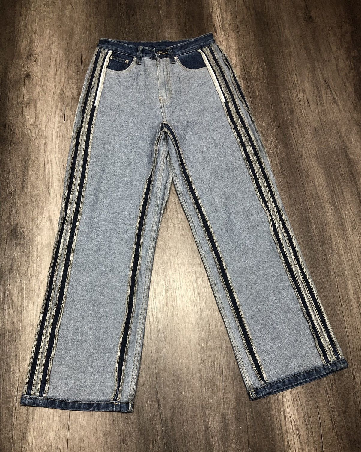 Japanese Brand me+em select Jeans Rare Design (unisex) Size US 28 / EU 44 - 17 Thumbnail