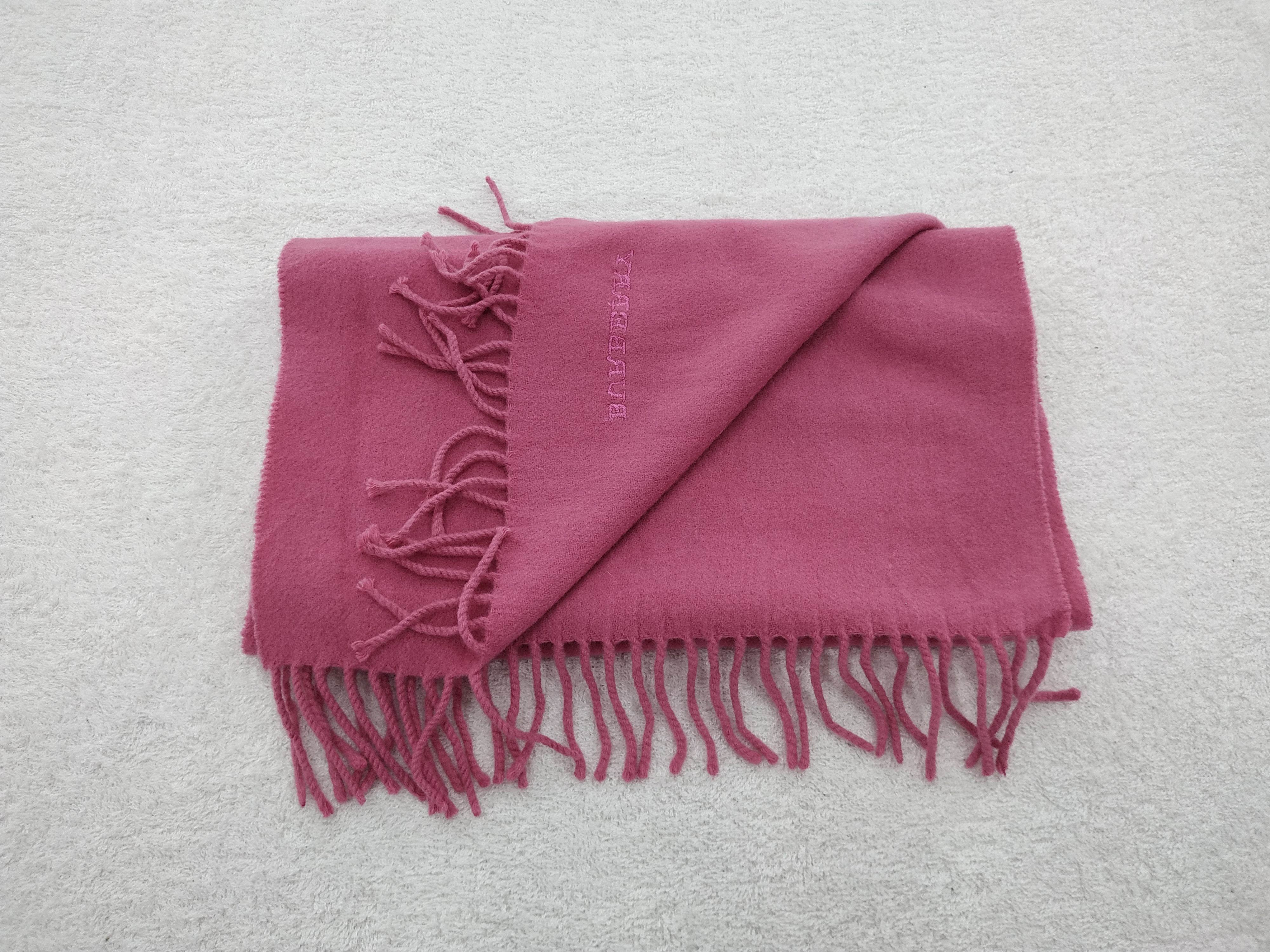 Burberry Vintage Burberry Cashmere Scarf/Muffler/Neckwear MF022 Size ONE SIZE - 4 Thumbnail