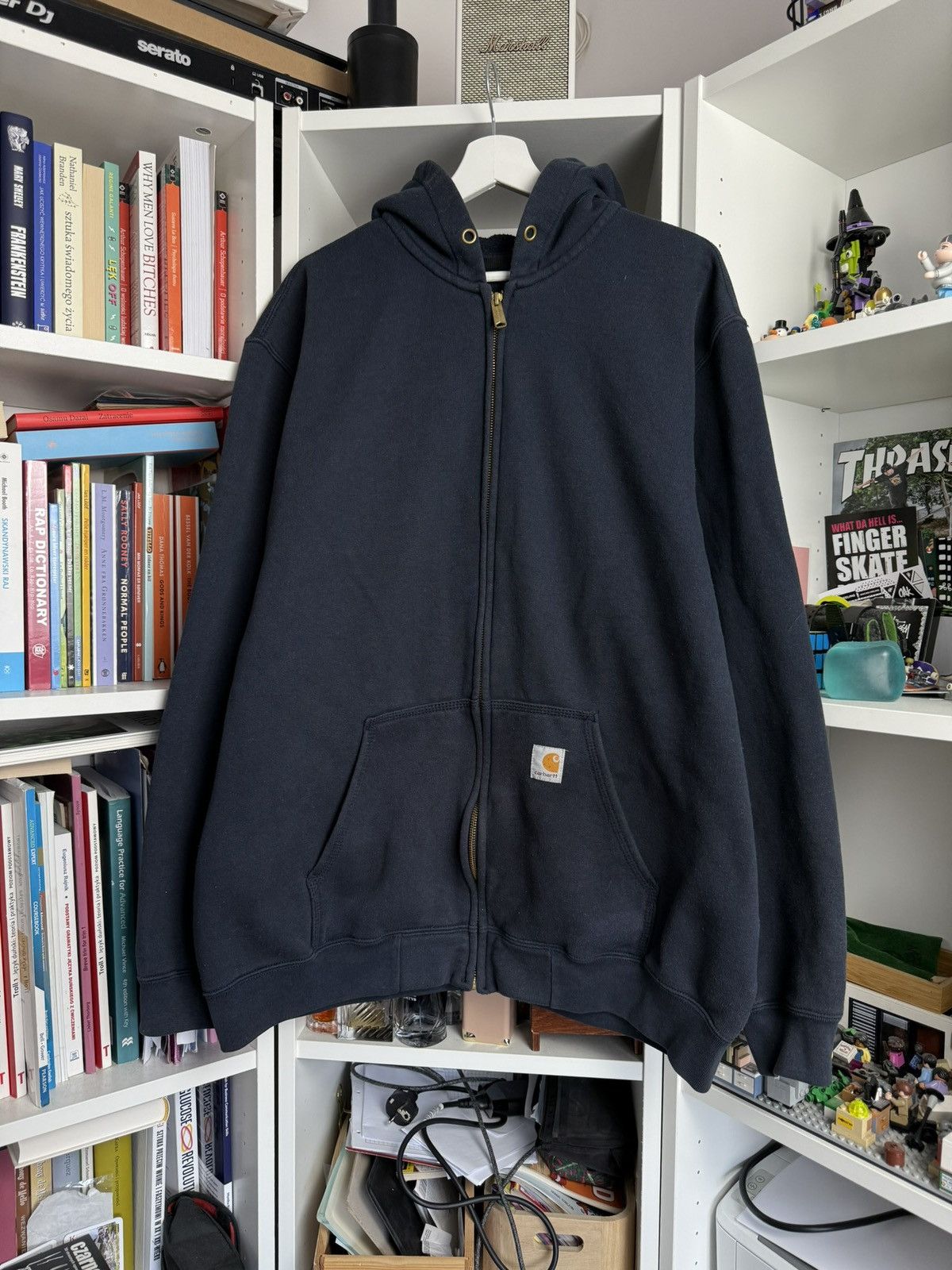 Carhartt × Vintage Vintage Carhartt loose fit baggy zip hoodie XL skate workwear Size US XL / EU 56 / 4 - 1 Thumbnail