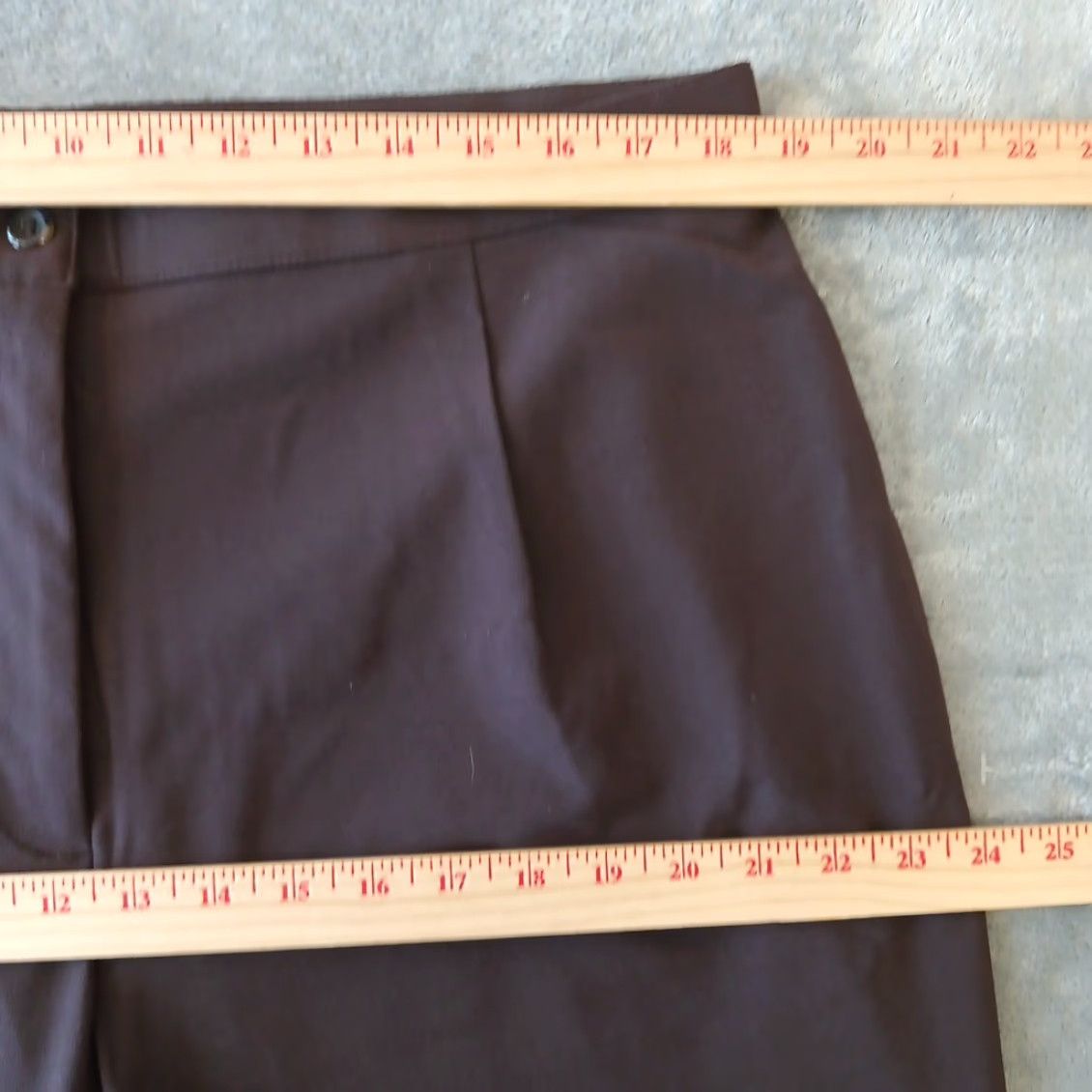 Vintage Briggs New York Dress Pants Womens Plus Size 18W Brown Pleated High Rise 36x31 Shirts? Size 40" / US 18 - 3 Thumbnail