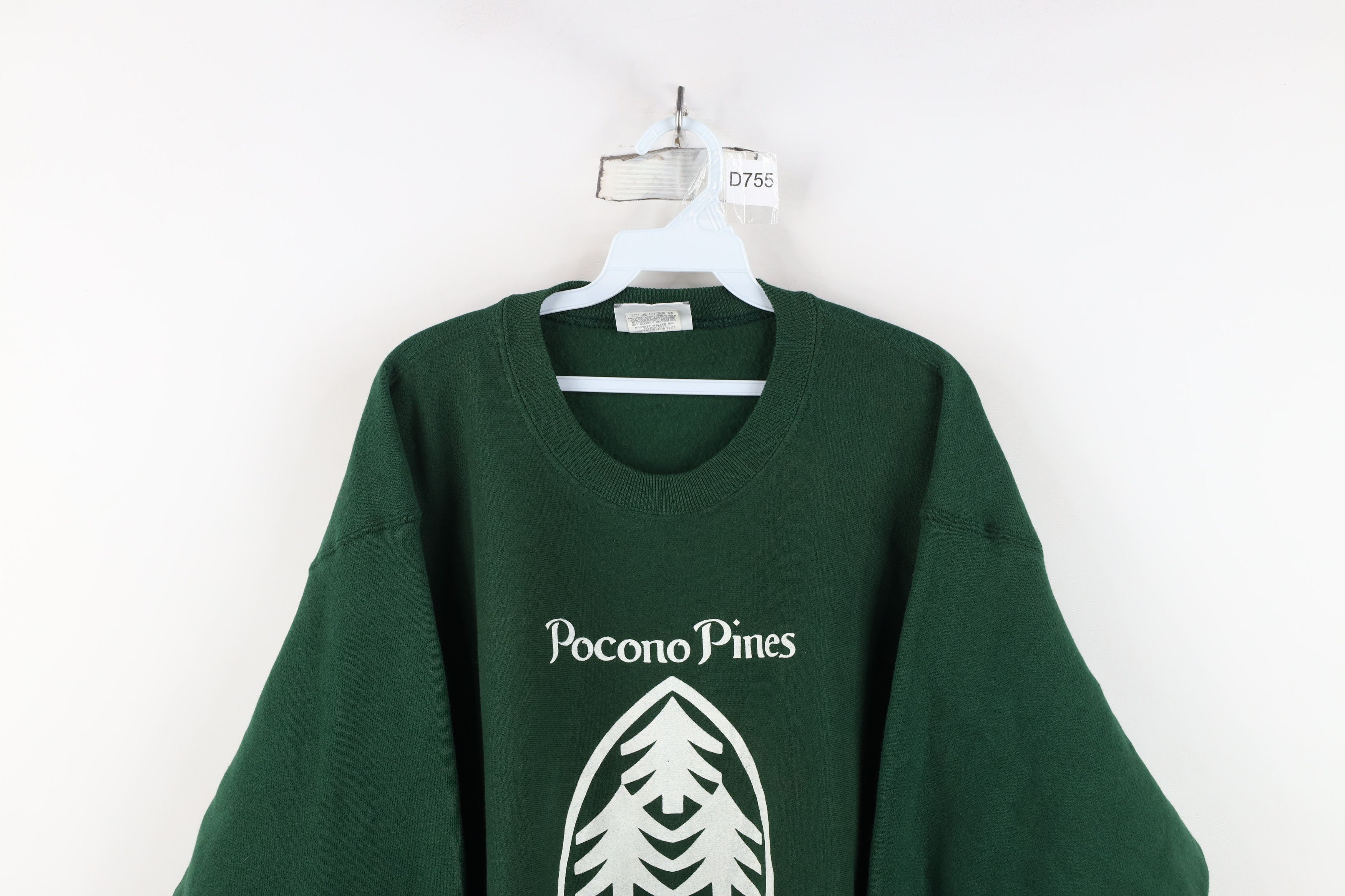 Vintage Vintage 90s Heavyweight Pocono Pines Crewneck Sweatshirt USA Size US XL / EU 56 / 4 - 2 Thumbnail