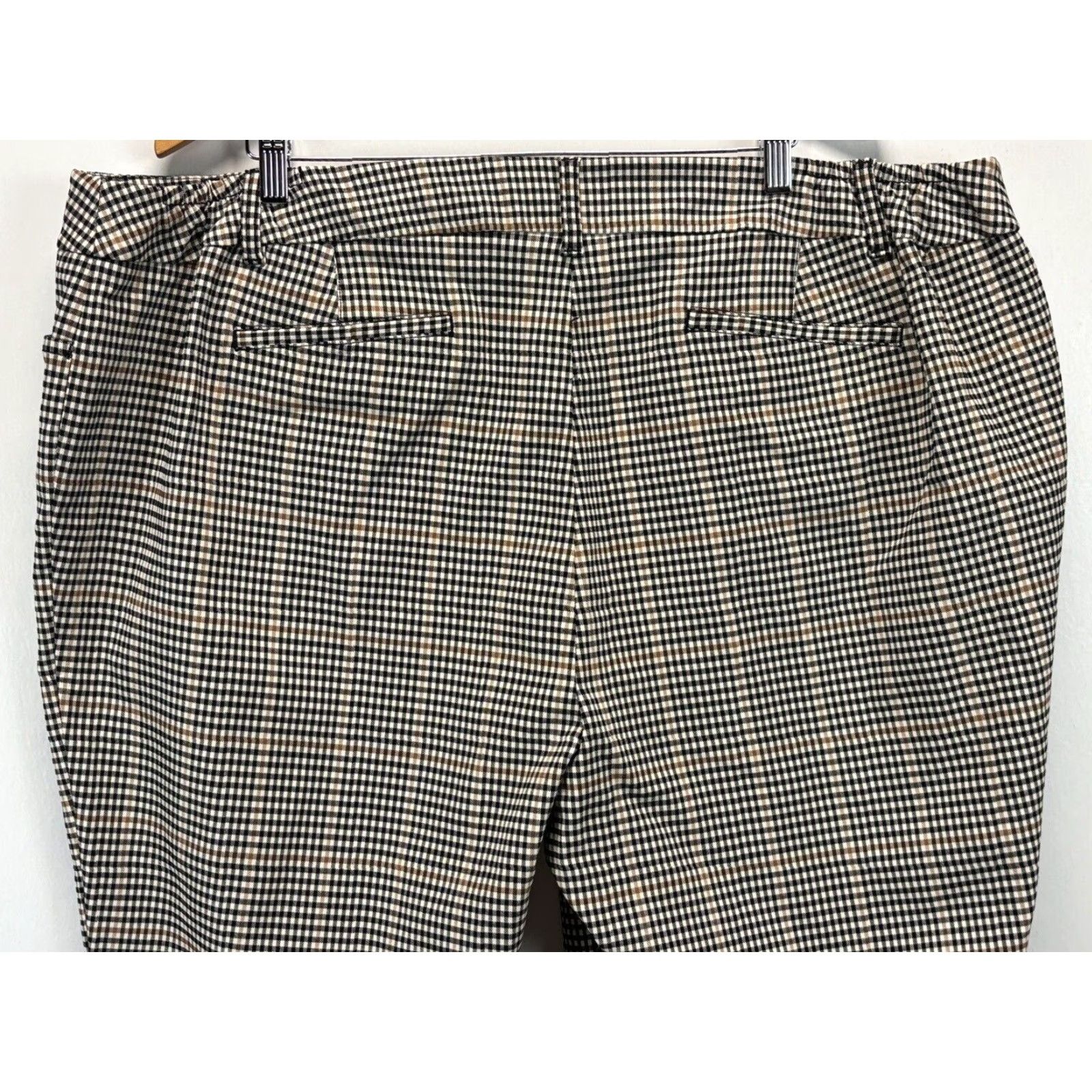 Talbots Talbots Plus Size 24W Check Dress Pants Women Multicolor Stretch Elastic Sides Size 42" / US 20 - 4 Thumbnail