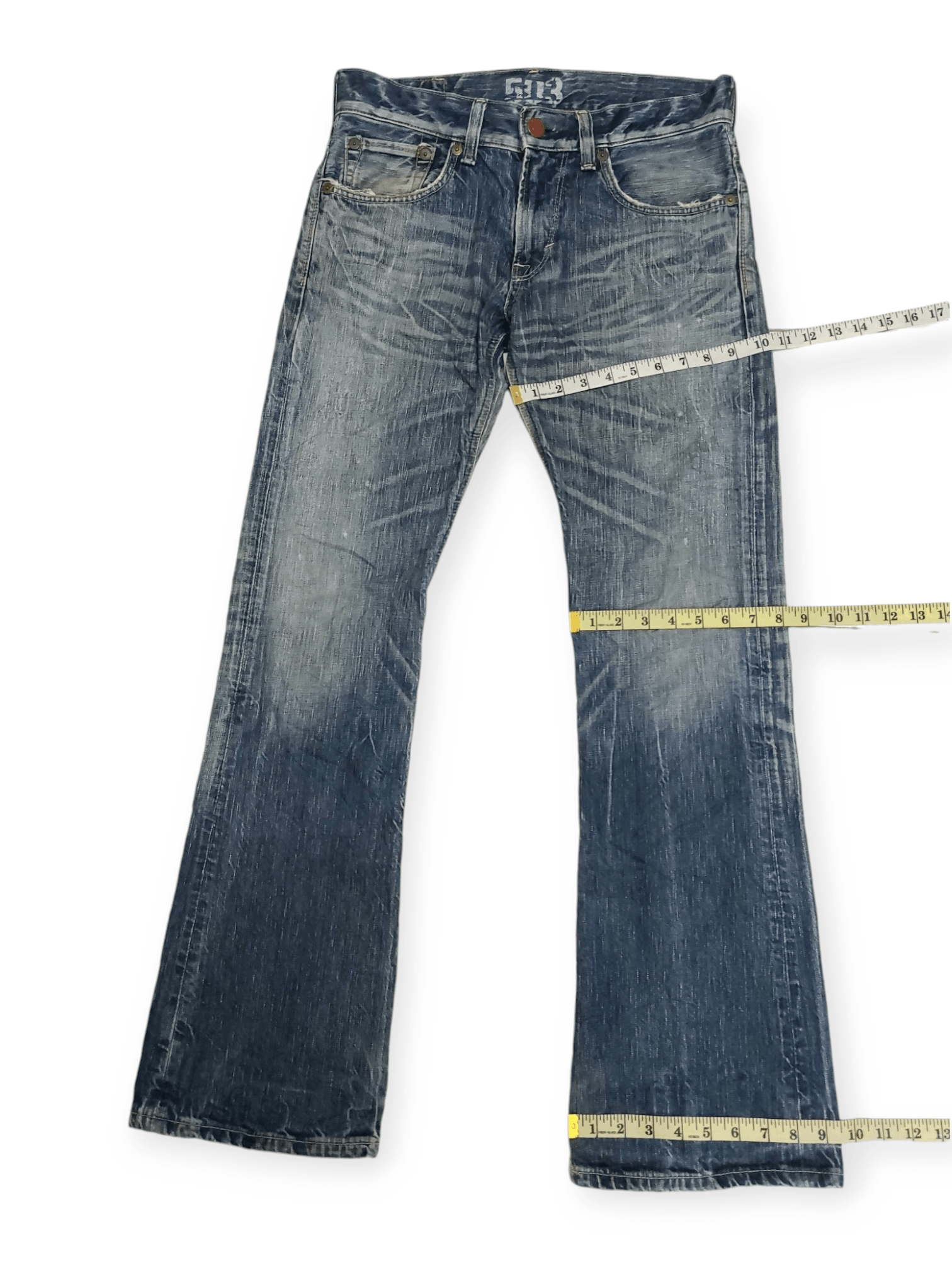 Edwin Flare Edwin 503 Blue Trip Denim Size US 32 / EU 48 - 17 Thumbnail