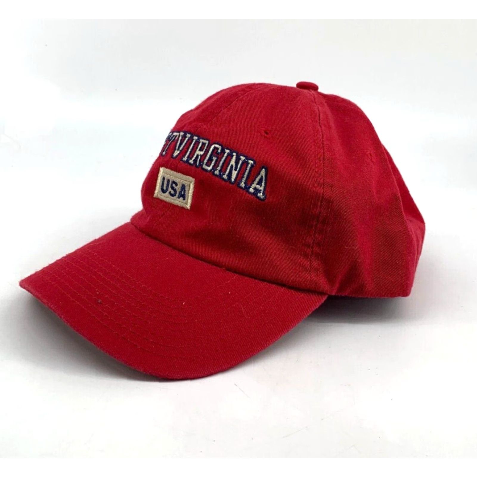 Vintage Perrin Baseball Cap Red West Virginia USA Cotton Adjustable NWT Men One Size Cap Size ONE SIZE - 2 Thumbnail