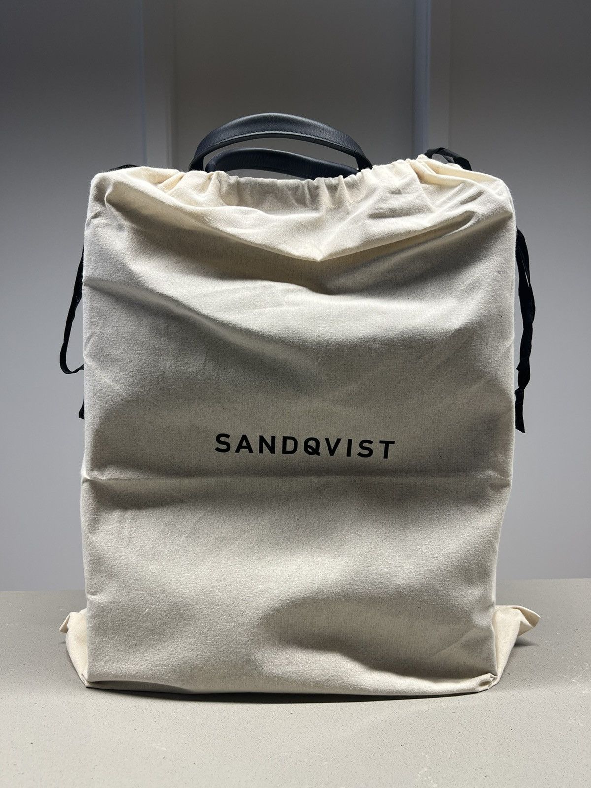 SANDQVIST Brand New Sandqvist navy leather tote bag Size ONE SIZE - 3 Thumbnail