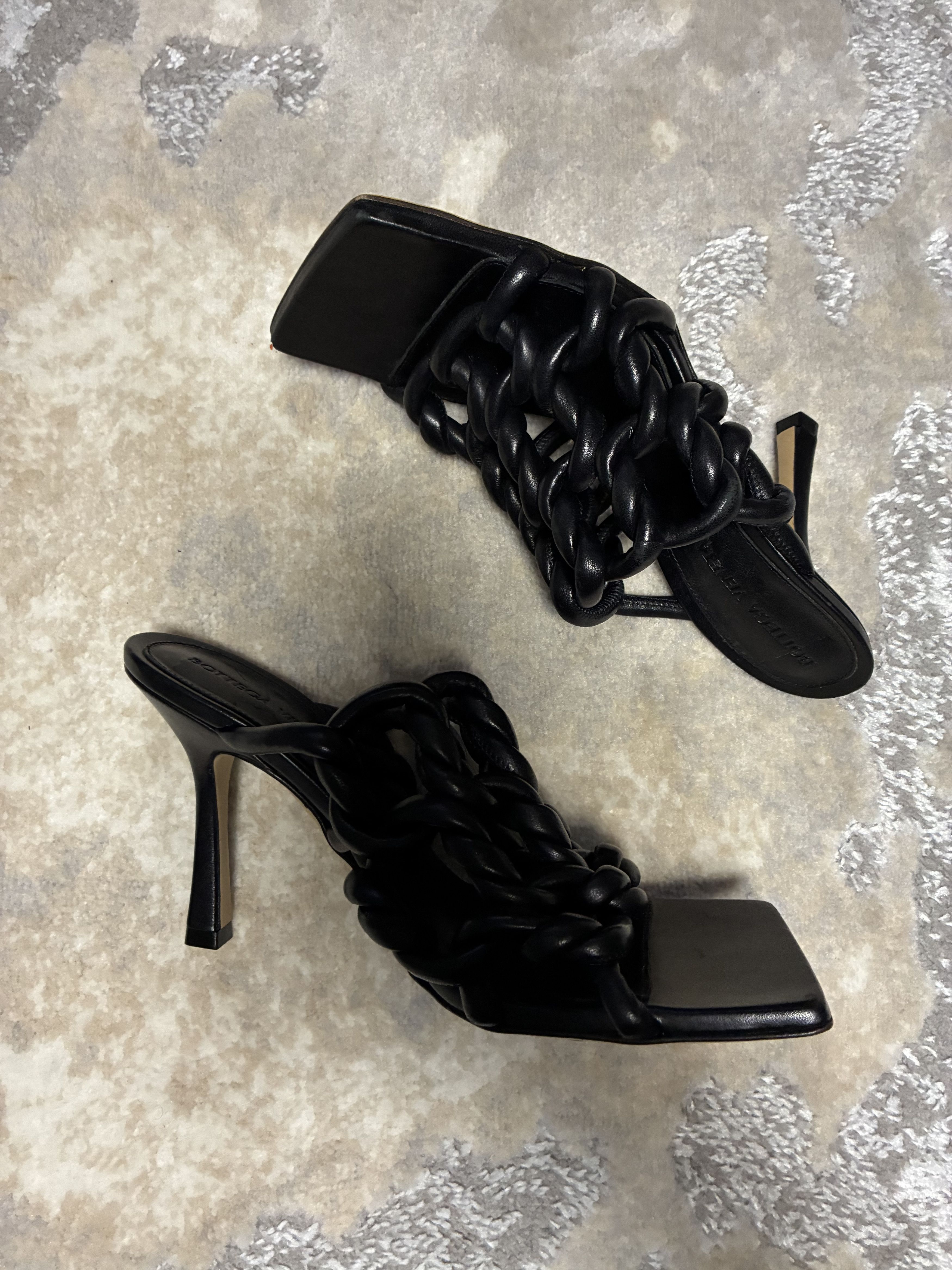 Bottega Veneta Bottega Black Heel Sandals Size US 6.5 / IT 36.5 - 5 Thumbnail