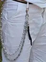 Jewelry 2 Layer Natural Echo Pearled Wallet Chain Size ONE SIZE - 2 Thumbnail