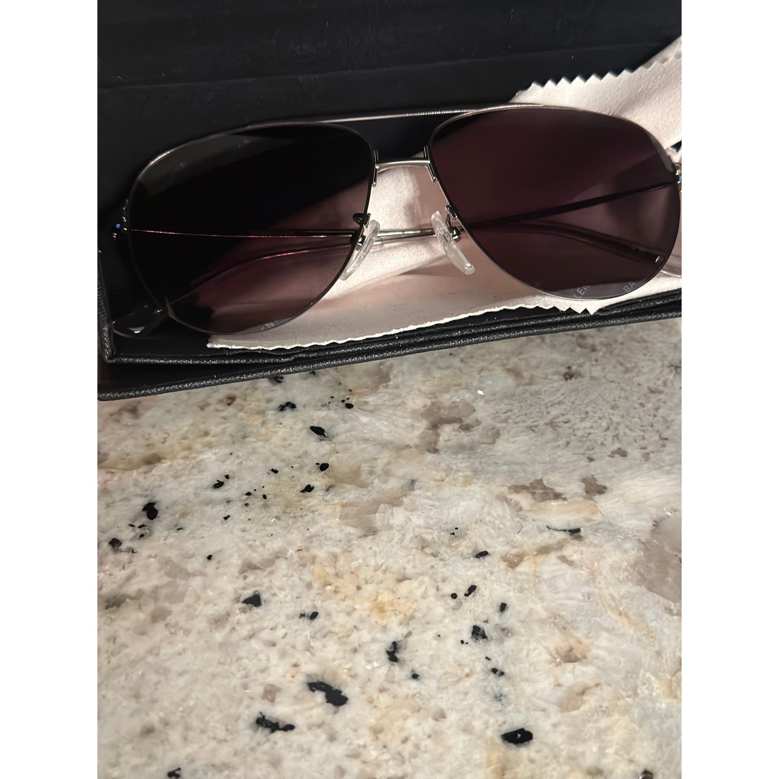 Balenciaga Balenciaga Aviator Logo-print Glasses Size ONE SIZE - 2 Thumbnail