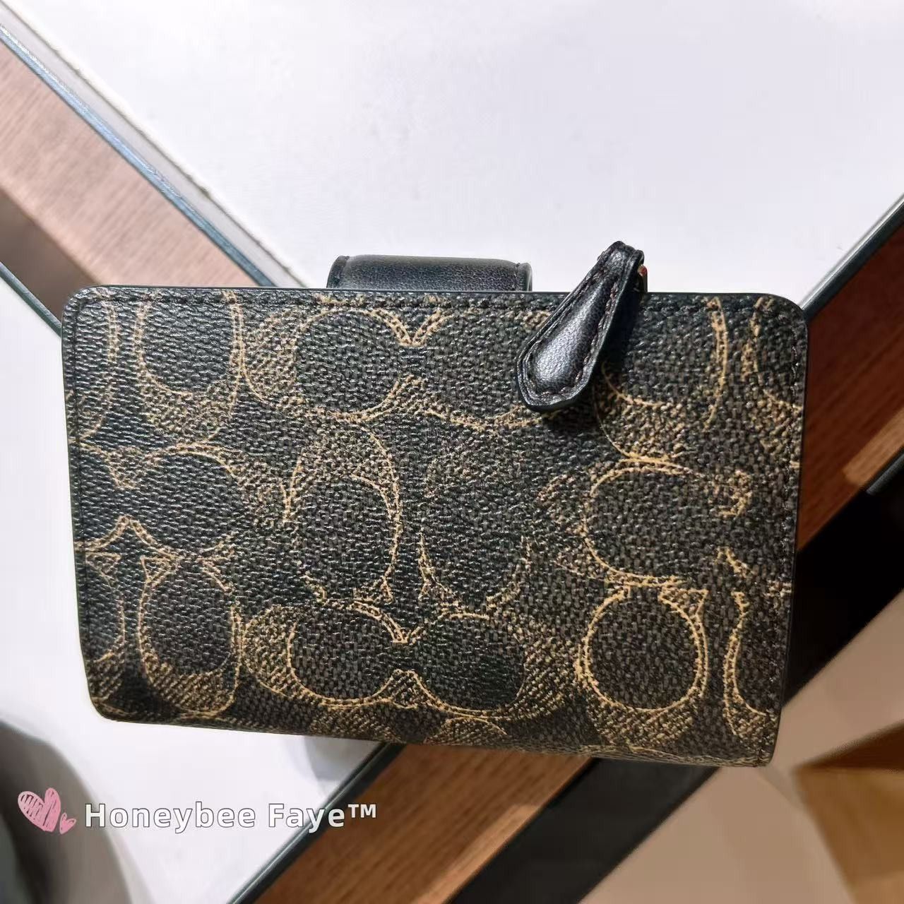 Coach Medium Corner Zip Wallet In Loved Signature Canvas CEC28 Size ONE SIZE - 3 Thumbnail