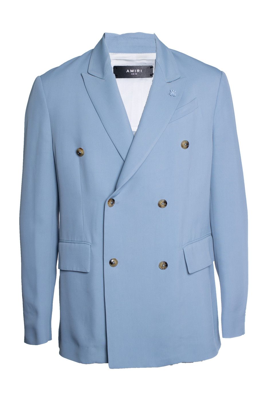 Amiri Amiri, Blue double breasted blazer jacket Size 52R - 1 Thumbnail