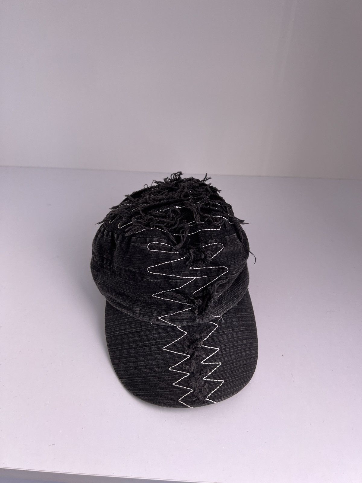 Designer × Japanese Brand × Vintage Vintage Designer Y2K distressed Avantgarde cap Size ONE SIZE - 8 Thumbnail