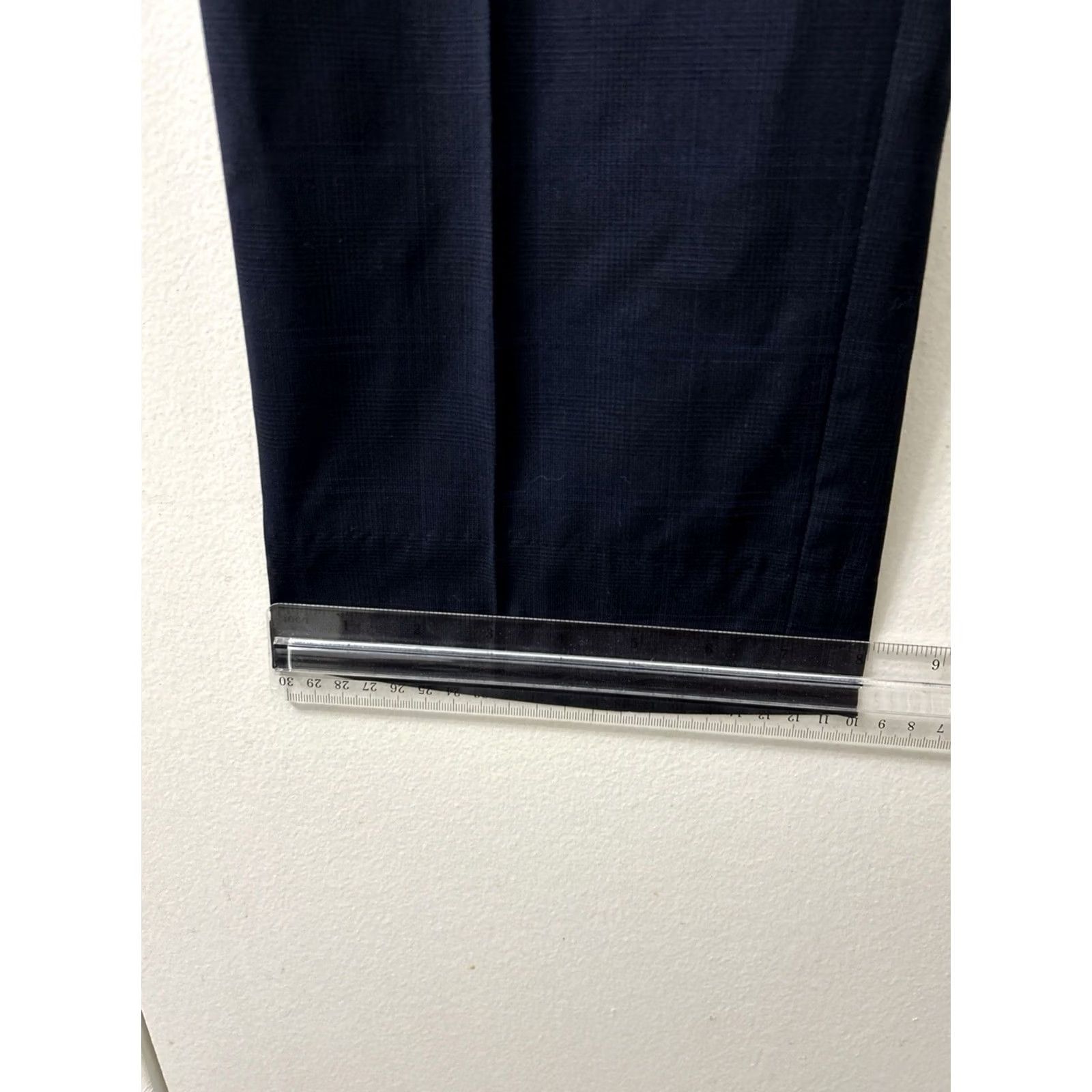 Brooks Brothers Brooks Brothers Dress Pants Mens 36x27 Navy Blue 100% Wool Regent Fit Plaid Zipper Button Flat Front Tailored Women's? Size US 36 / EU 52 - 5 Thumbnail