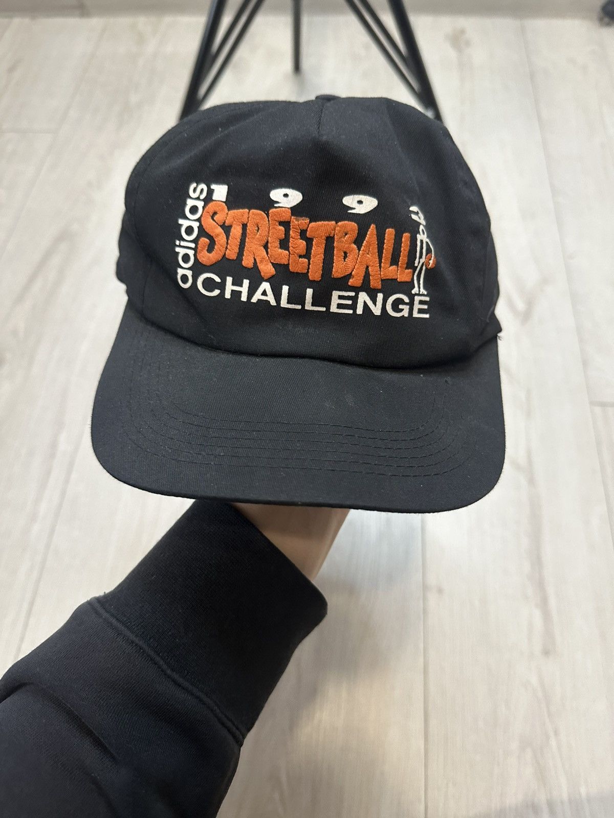 Adidas Very Rare Adidas Vintage 1993 Streetball Cap Logo Streetwear Size ONE SIZE - 1 Thumbnail