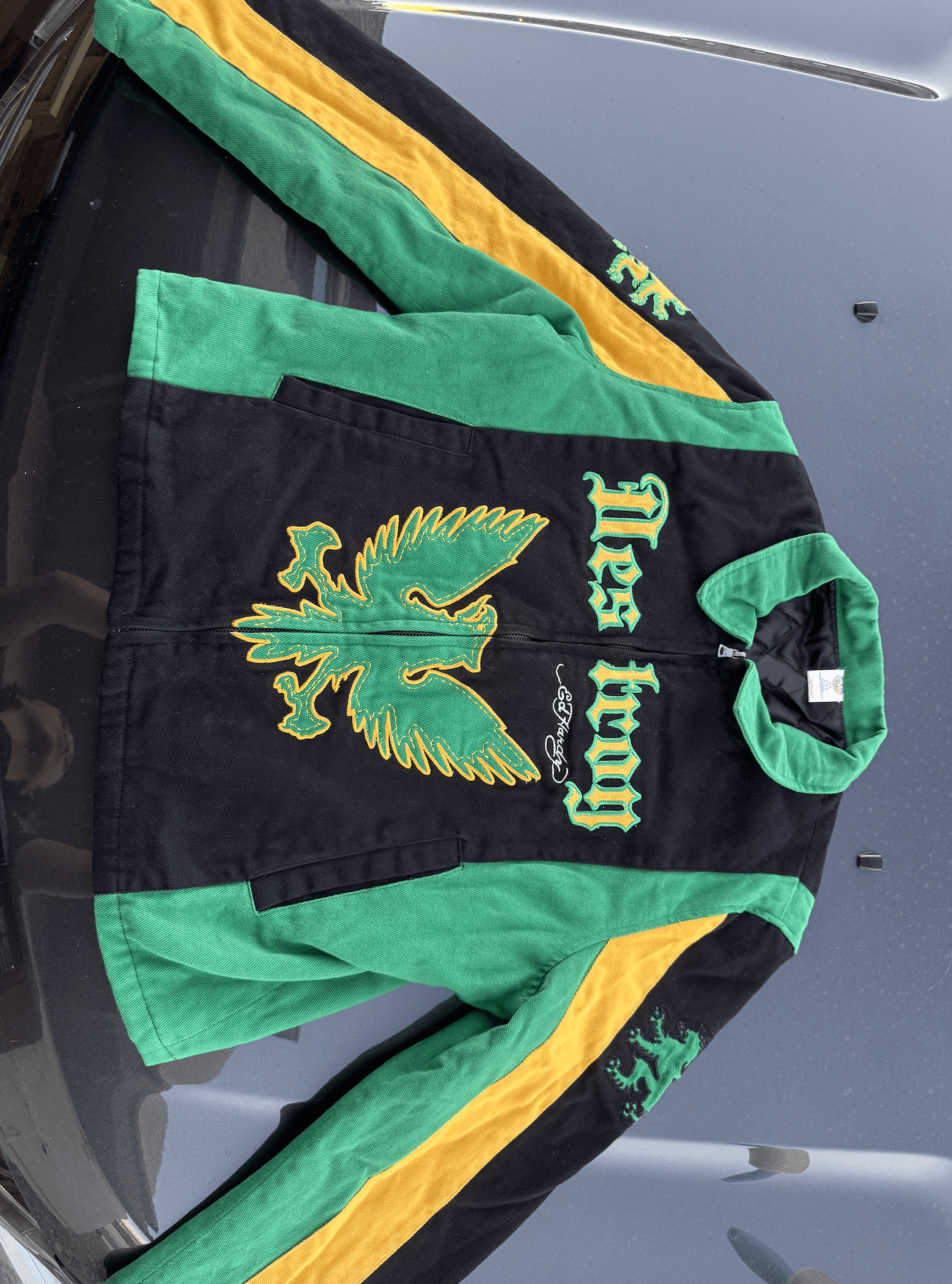 Ed Hardy Christian Audigier × Ed Hardy Biker Jacket Size US XXL / EU 58 / 5 - 1 Thumbnail