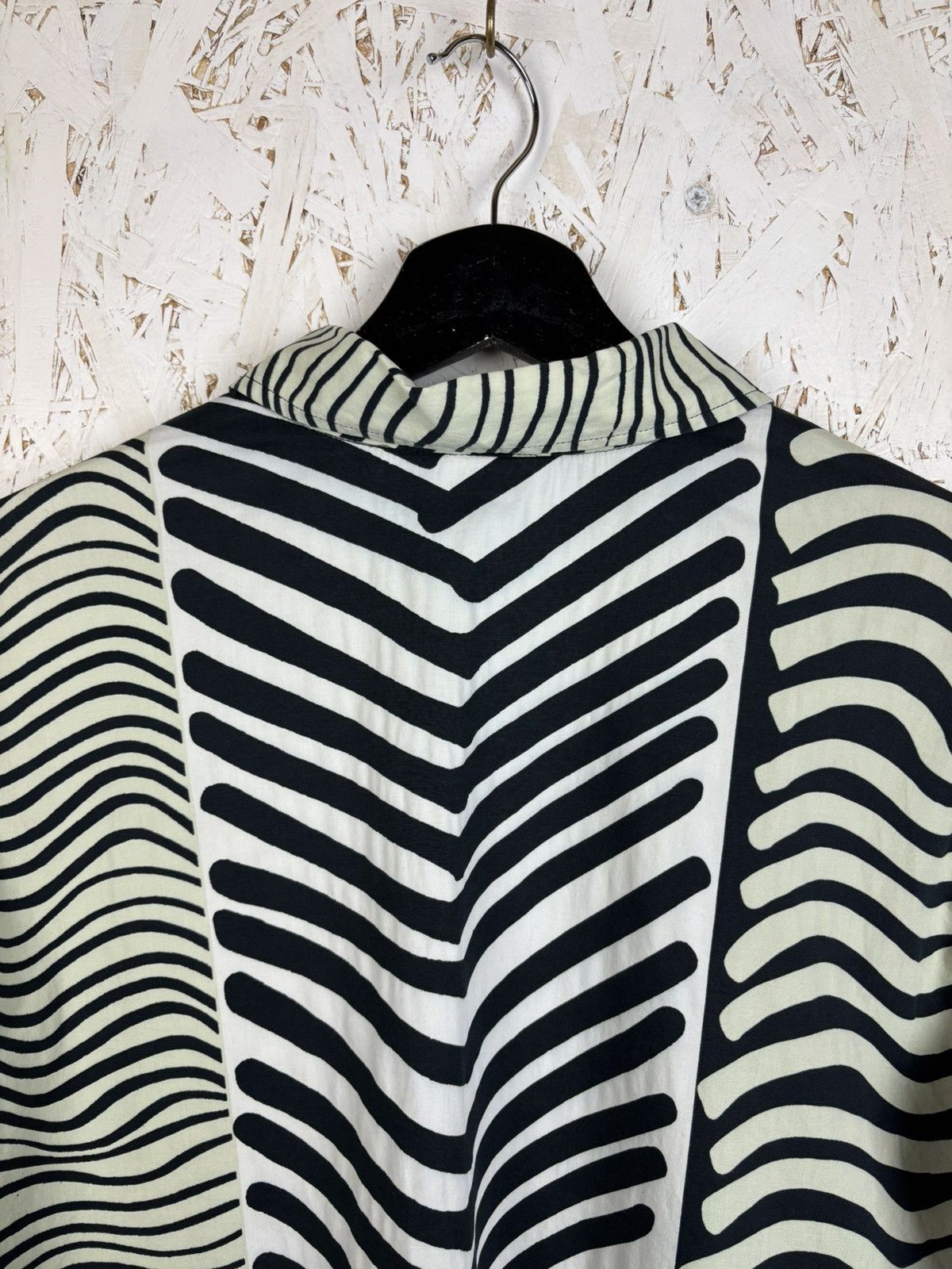 Marimekko Vintage Marimekko Mika Piirainen Metal Button Abstract Shirt Size L / US 10 / IT 46 - 7 Thumbnail