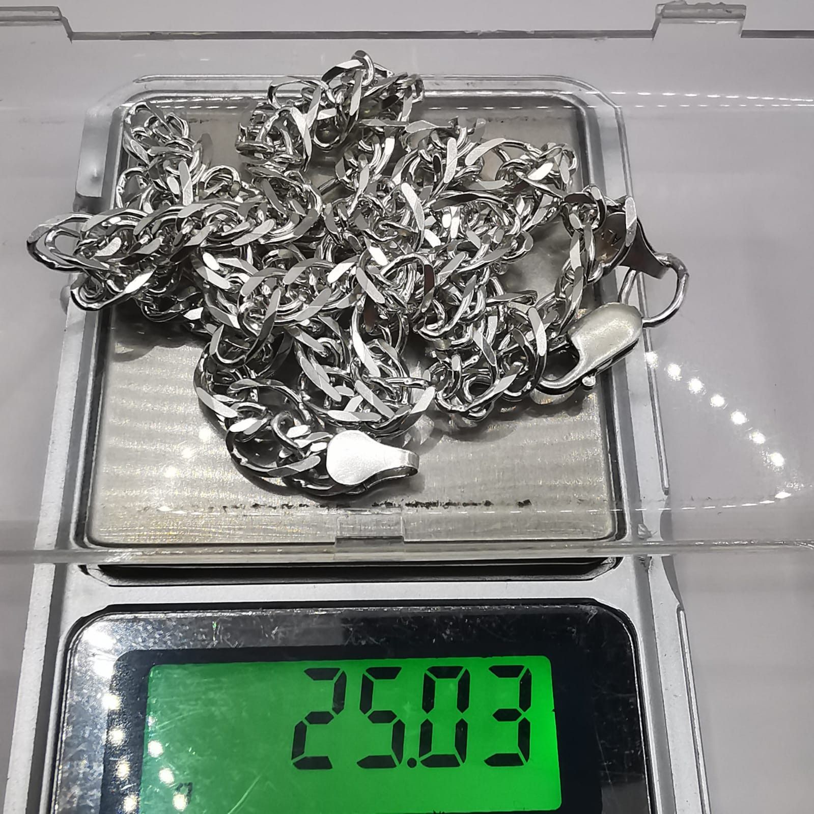 Sterling Silver Vintage Jewelry Chain, 925 Sterling Silver, Signed 25,03g Size ONE SIZE - 5 Thumbnail