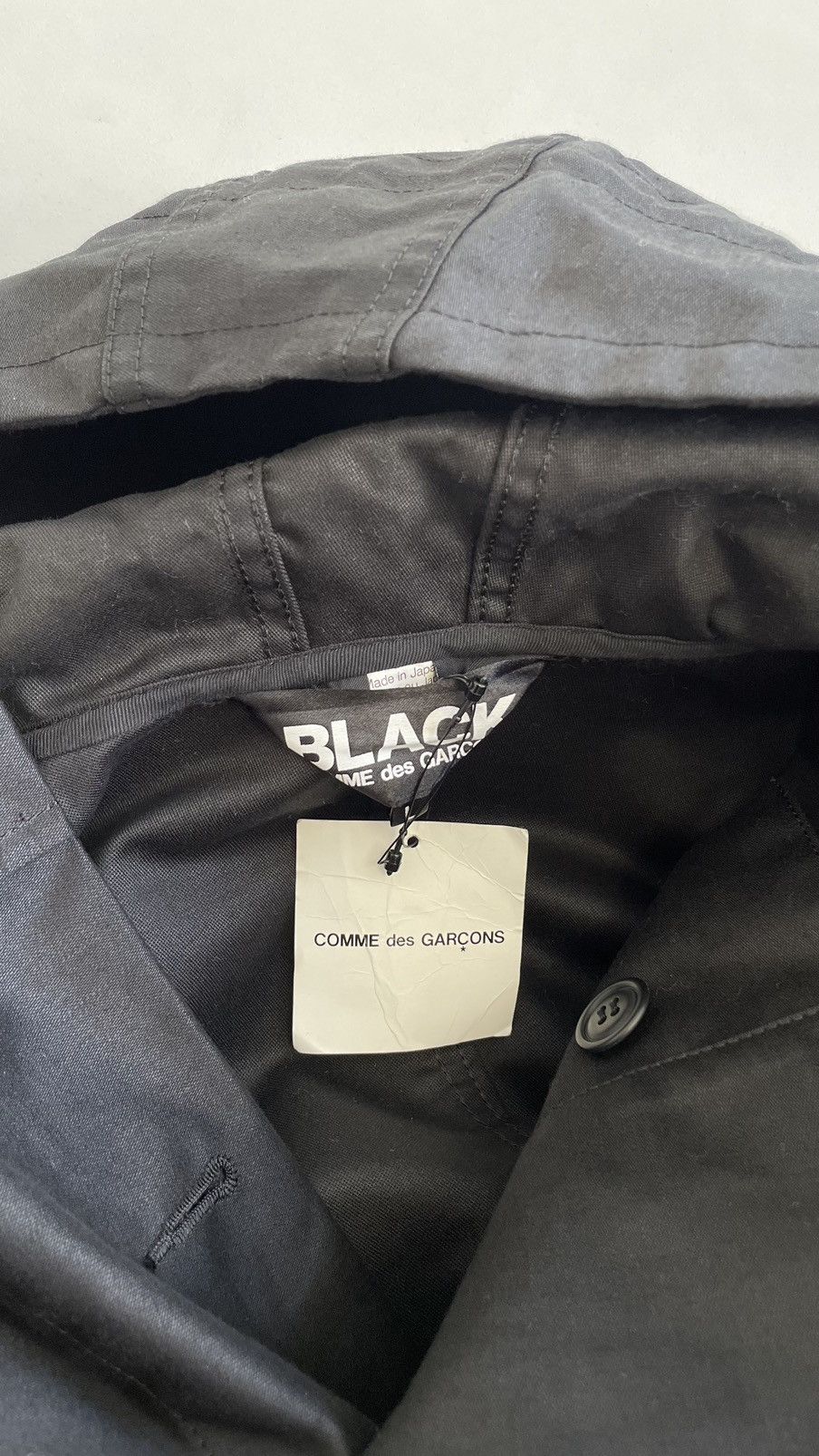 Comme des Garcons S/S 12 Black Cotton Fish Tail Parka Size US L / EU 52-54 / 3 - 4 Thumbnail