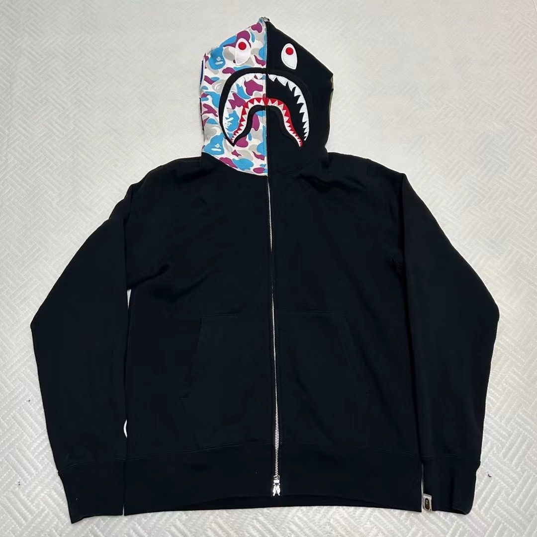 Bape BAPE YOKOHAMA CAMO SHARK FULL ZIP HOODIE Size US L / EU 52-54 / 3 - 1 Thumbnail