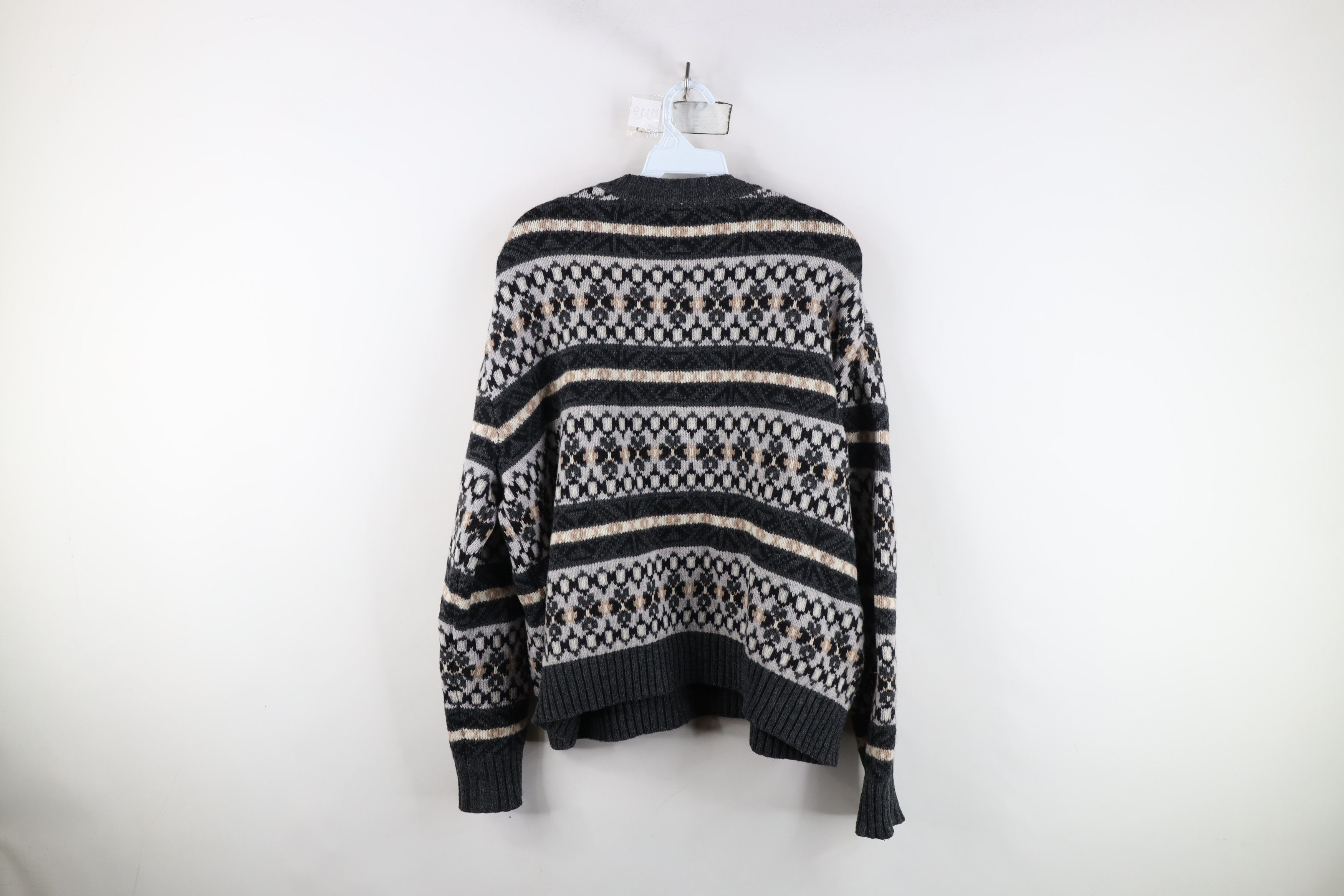 J.Crew J Crew Lambswool Knit Fair Isle Nordic Crewneck Sweater Size L / US 10 / IT 46 - 7 Thumbnail