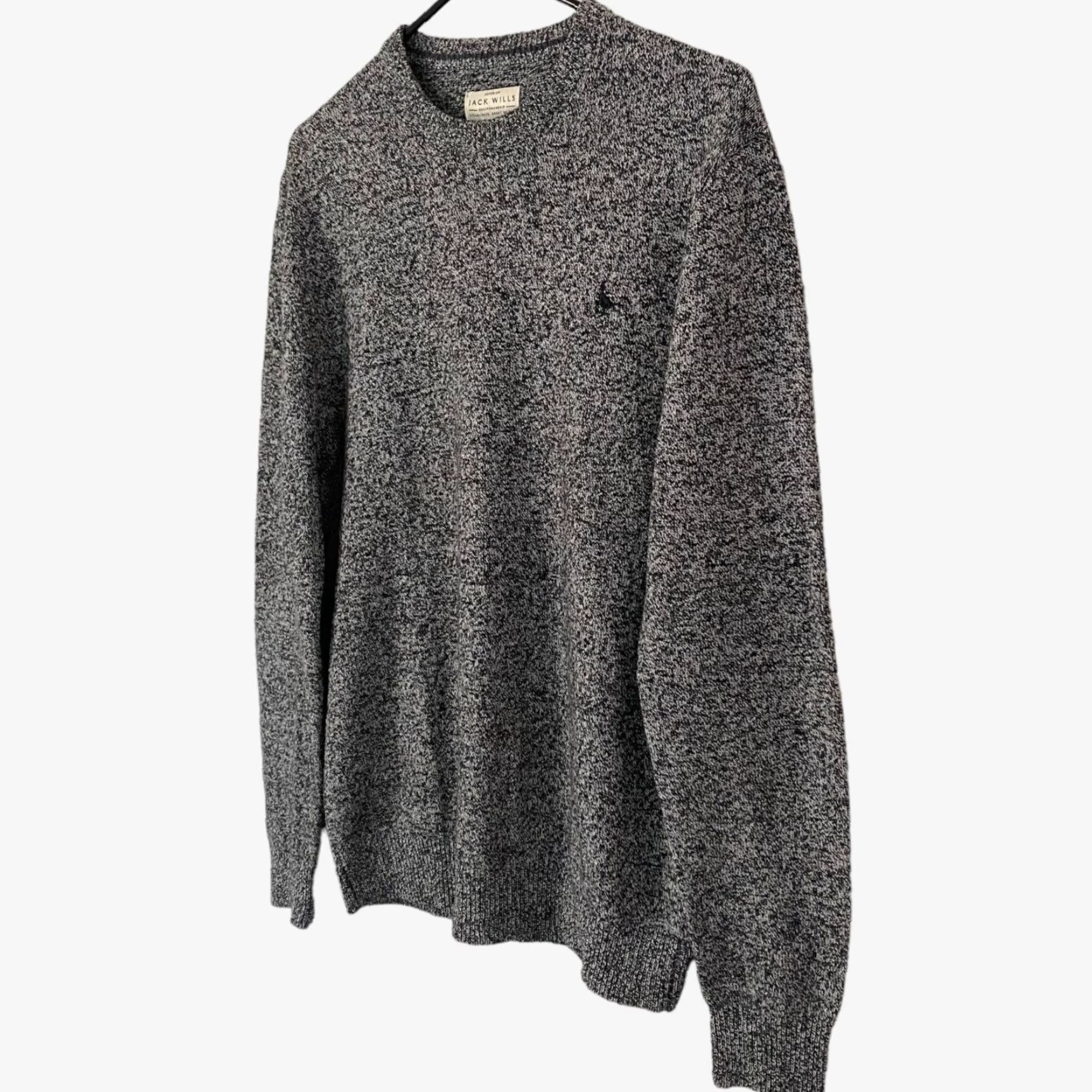 Jack Wills VINTAGE Jack Wills Merino Wool Crewneck Sweater Mens M Gray Marled Knit Pullover Size US M / EU 48-50 / 2 - 2 Thumbnail