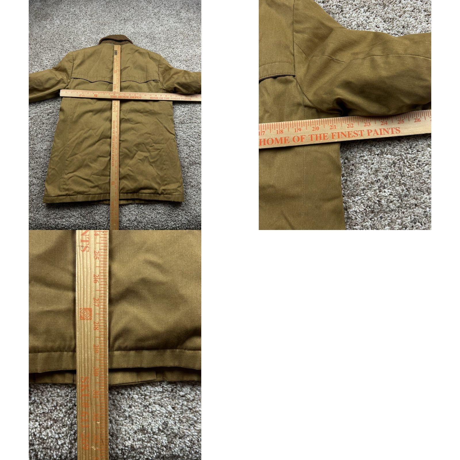 Sears VINTAGE Sears Jacket 40R Mens Brown Sherpa Lined Pockets Full Zip Front Snap 1970s Size US XXS / EU 40 - 8 Thumbnail