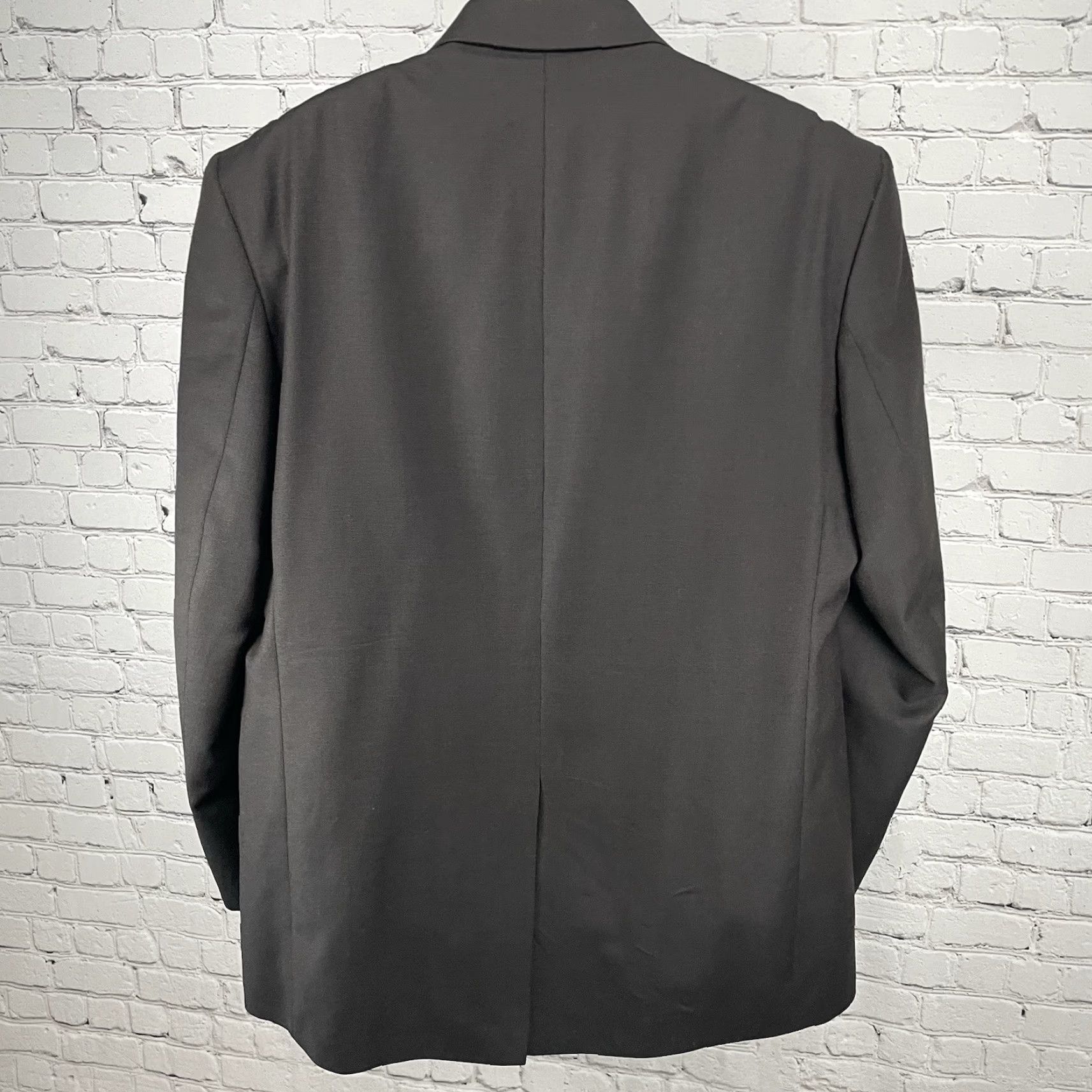Vintage Alexandre London Brown 100% Wool 2 Button Notch Vented Single-Vented Blazer Sport Coat 48L Size 48R - 2 Thumbnail