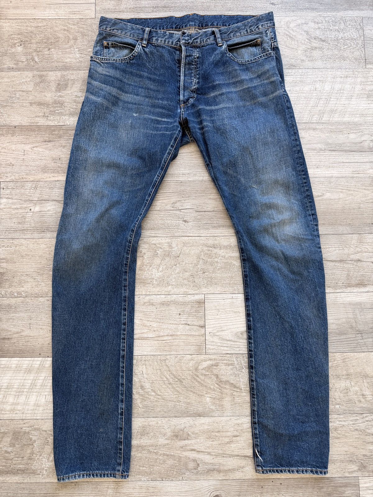 Balmain Decarnin era Classic Stack Japanese Denim Size US 36 / EU 52 - 1 Thumbnail