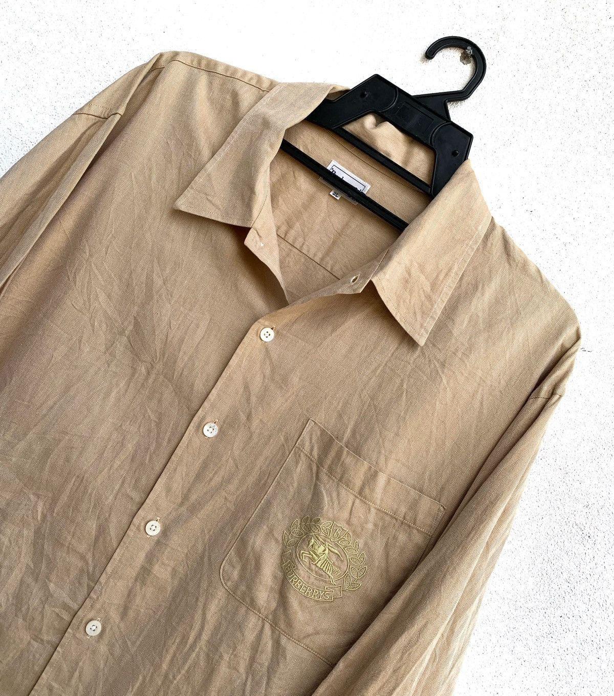 Burberry × Vintage Vintage Burberry's Buttons up Shirt! Size US XL / EU 56 / 4 - 2 Thumbnail