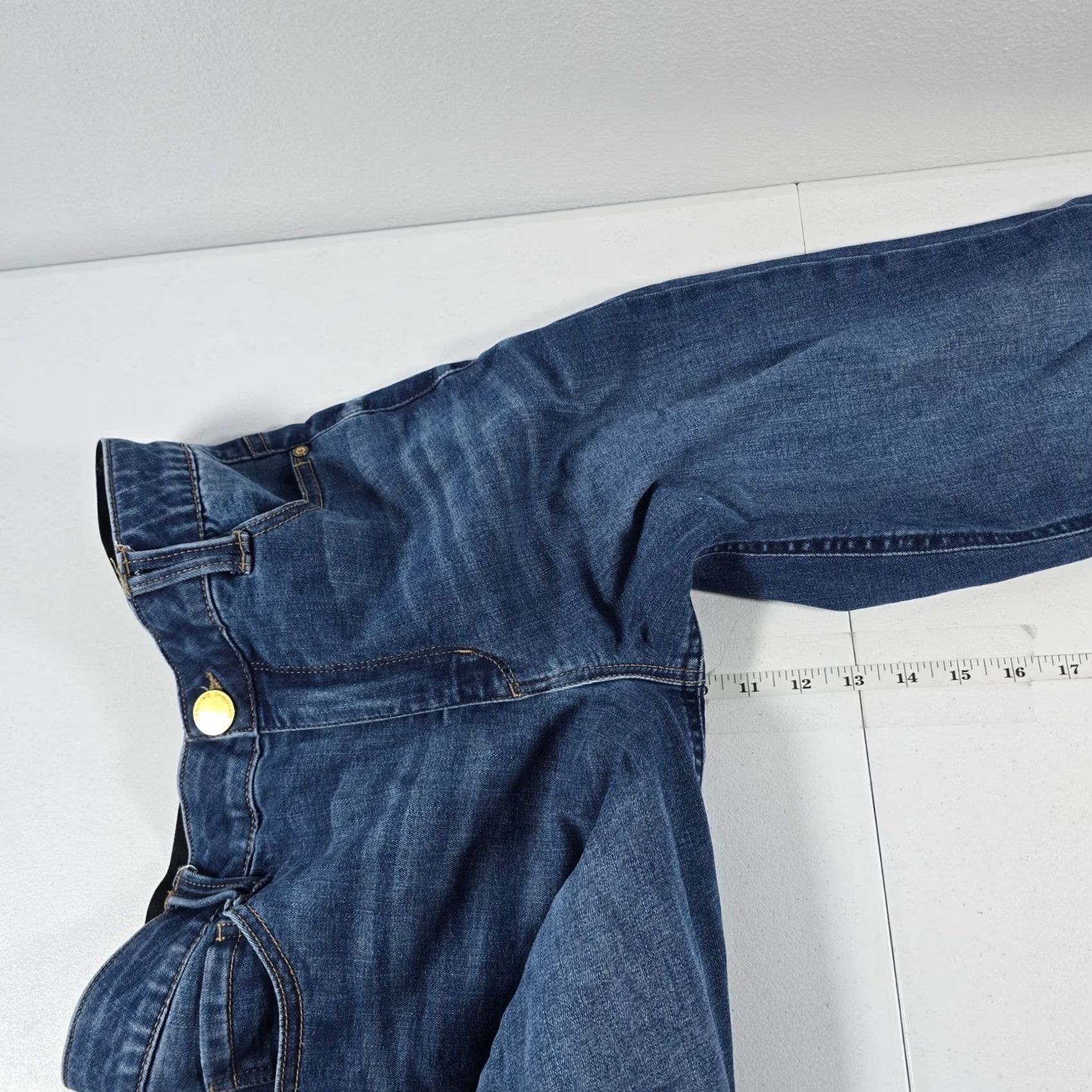 Vintage Democracy Ab Solution flare Leg Jeans Raw Hem Size 10 Size 32" / US 10 / IT 46 - 6 Thumbnail