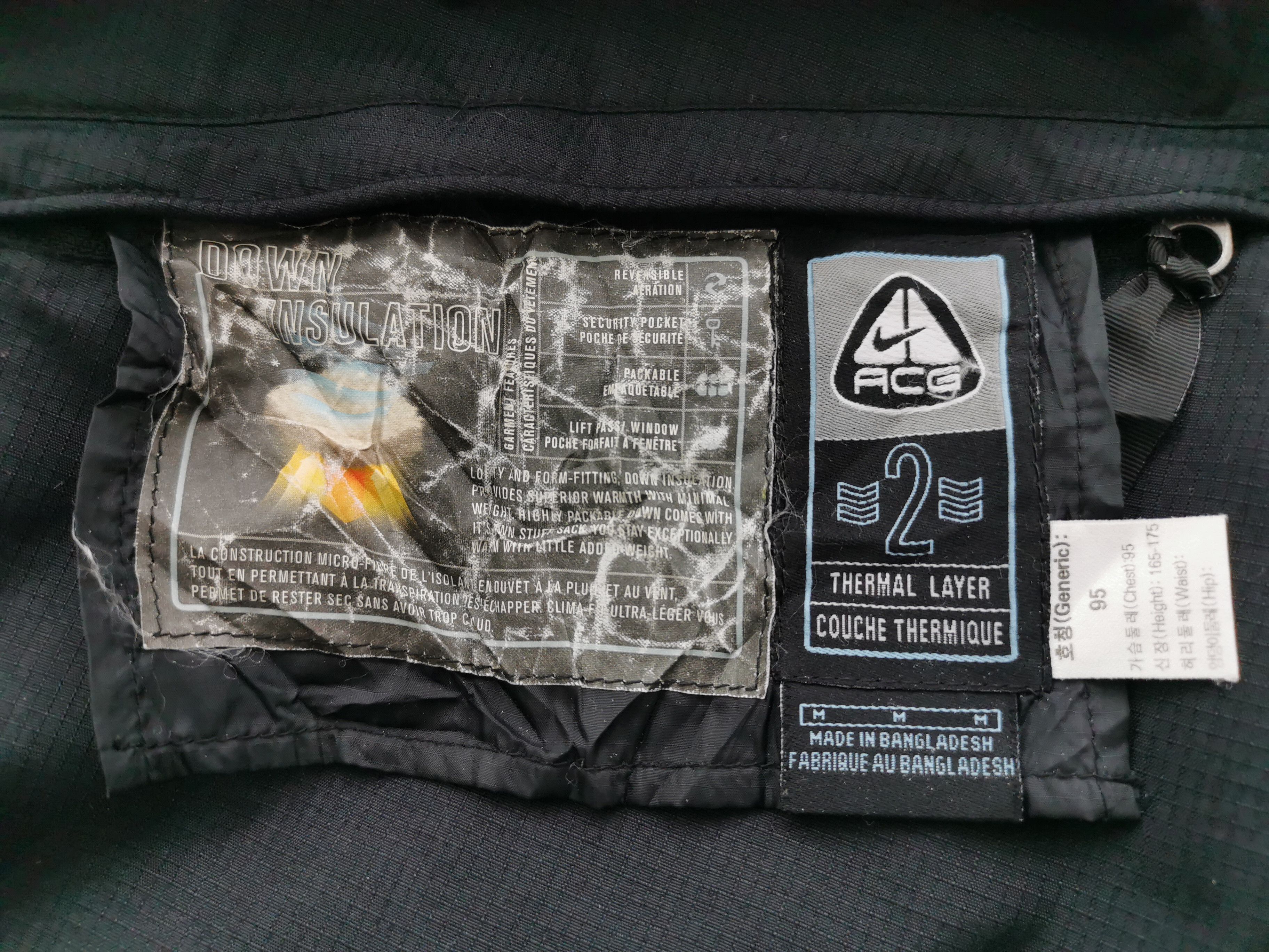 Vtg 90\'s Nike ACG Reversible Pufferdown Winter Jacket Size M