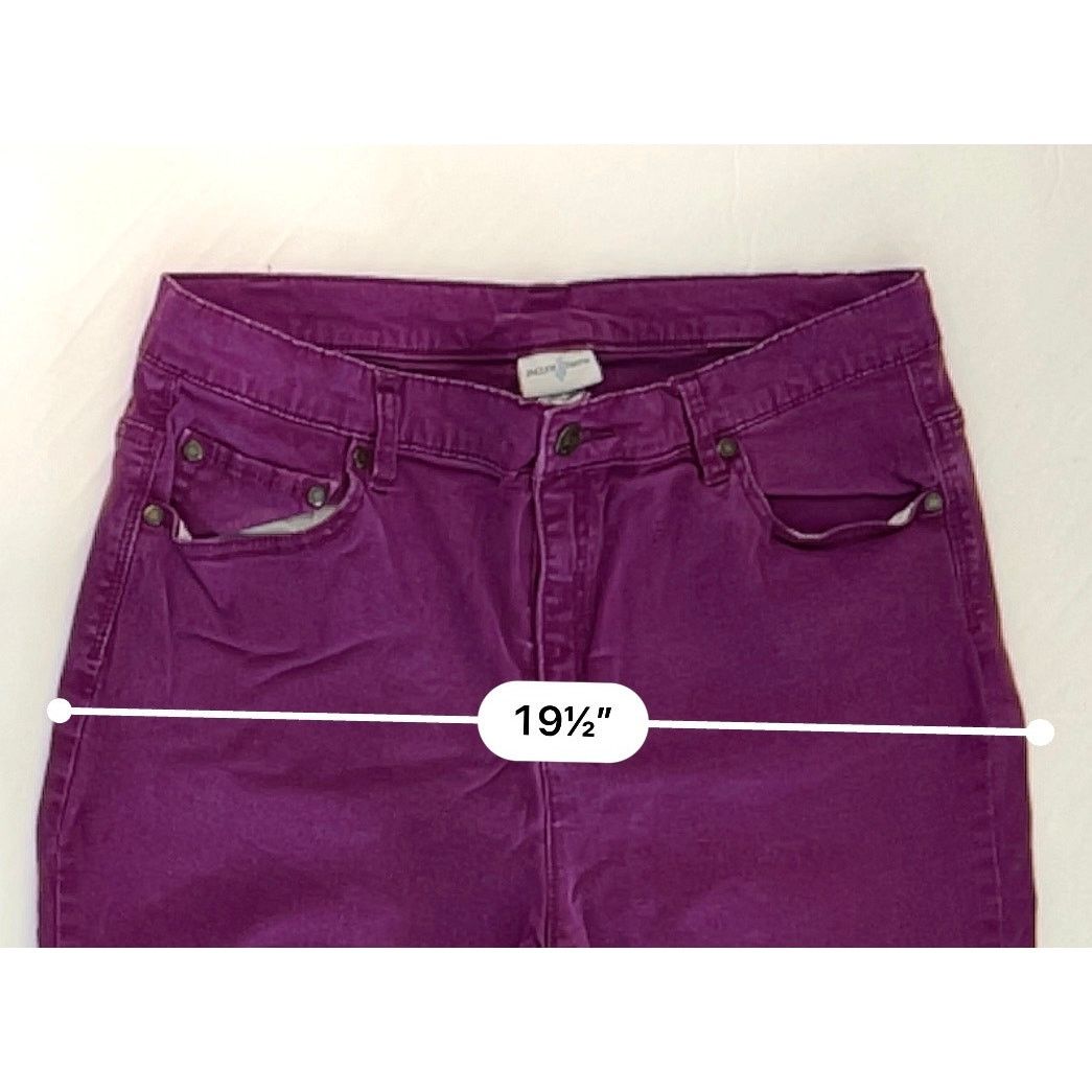Other Jaclyn Smith Mid Rise Tapered Legs Purple Jeans 14 Ankle Size 36" / US 14 / IT 50 - 3 Thumbnail