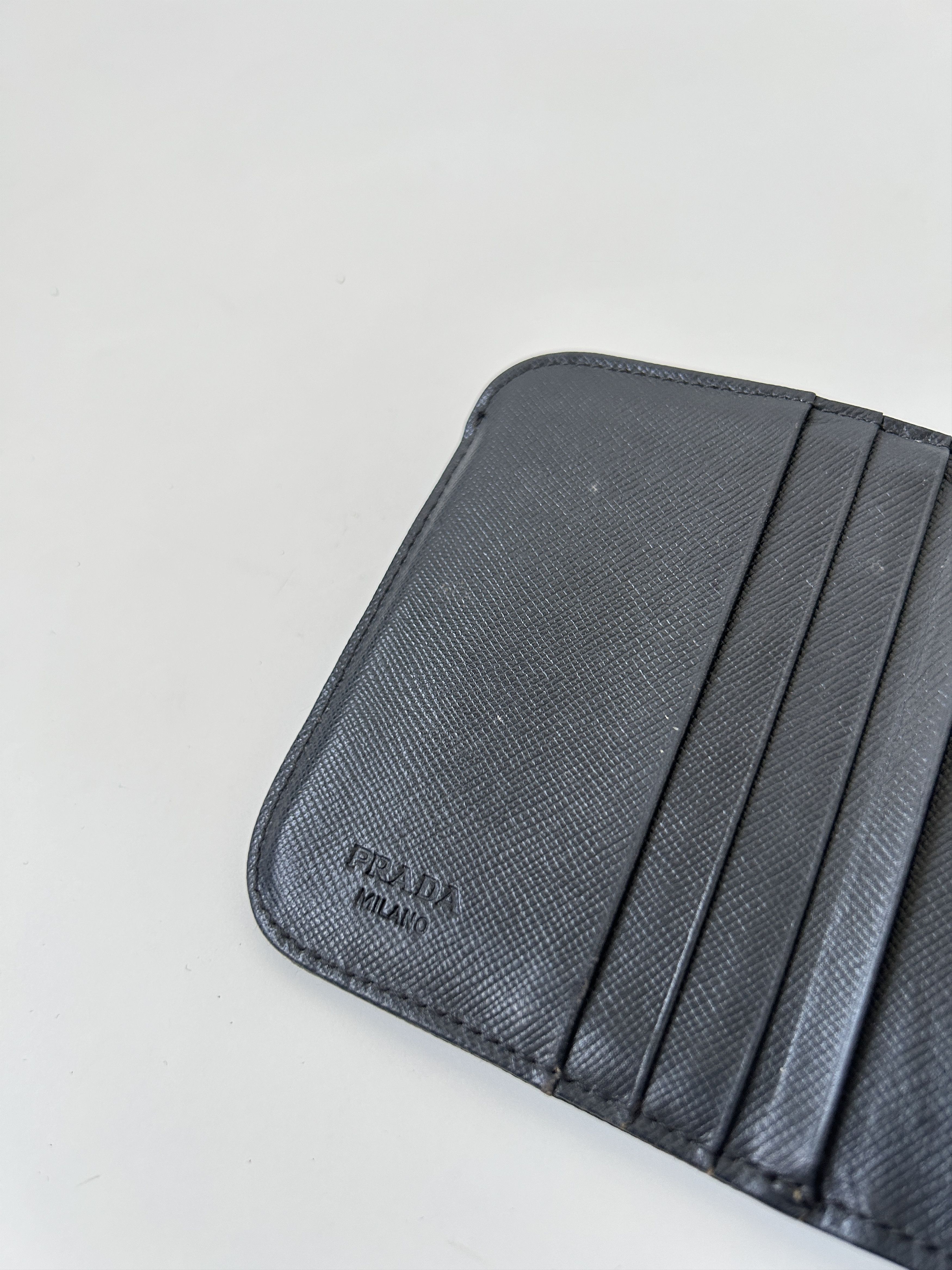 Prada Prada nylon saffiano leather triangle logo zip wallet Size ONE SIZE - 19 Thumbnail