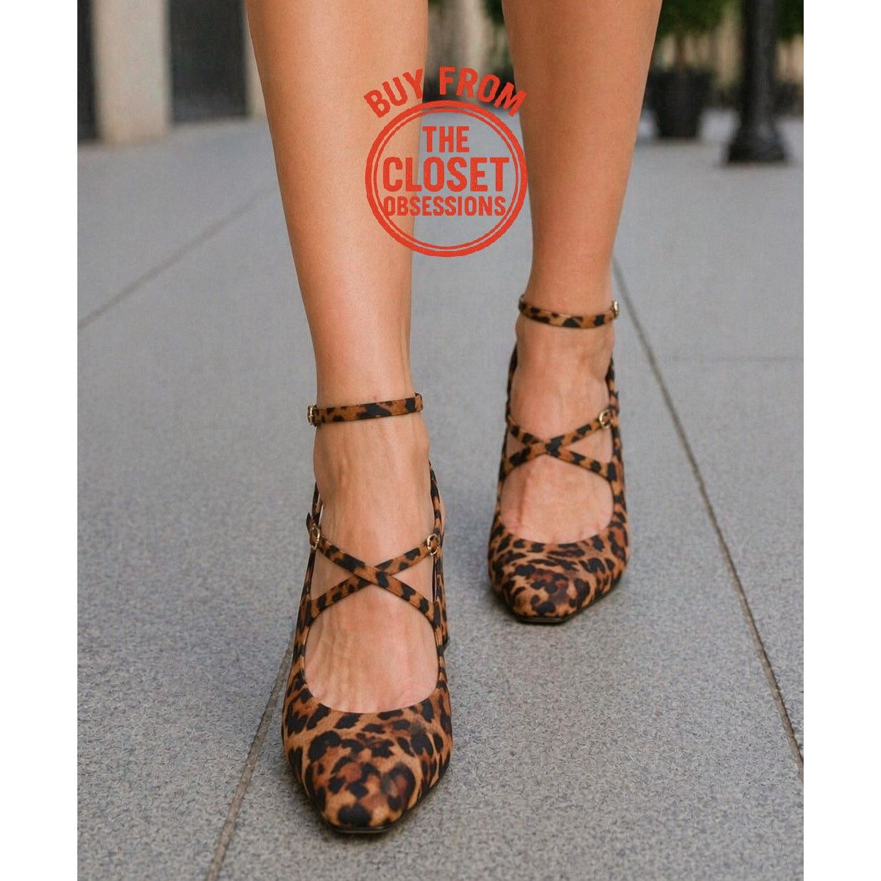 Zara ZARA Leopard Print Mary Jane Block Heels NWT – Animal Print Size US 7.5 / IT 37.5 - 4 Thumbnail