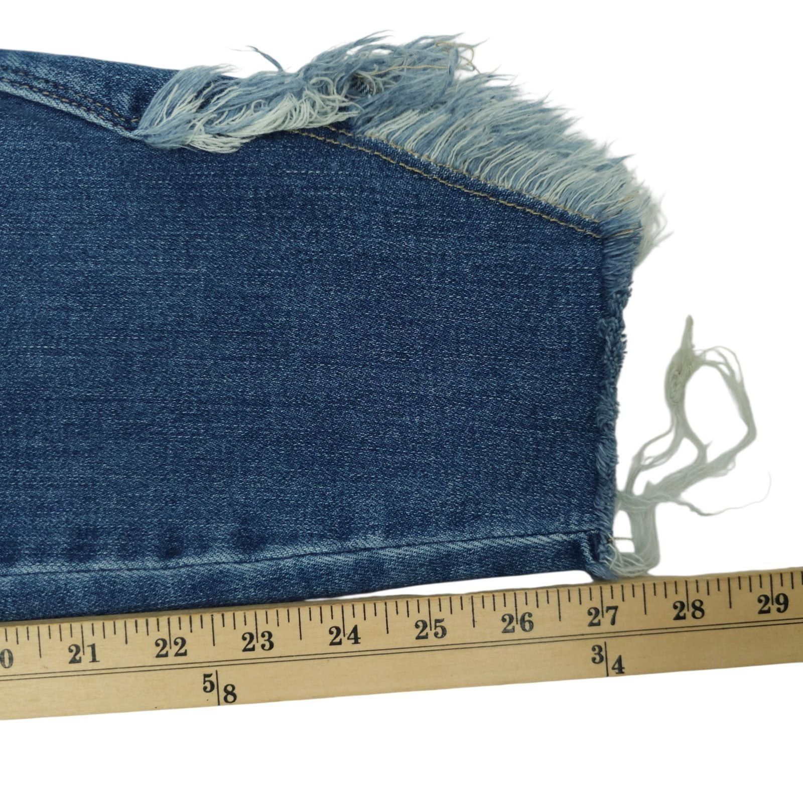 Judy Blue Judy Blue Skinny Jeans 14W High Waist Distressed Frayed Size 31" - 16 Thumbnail