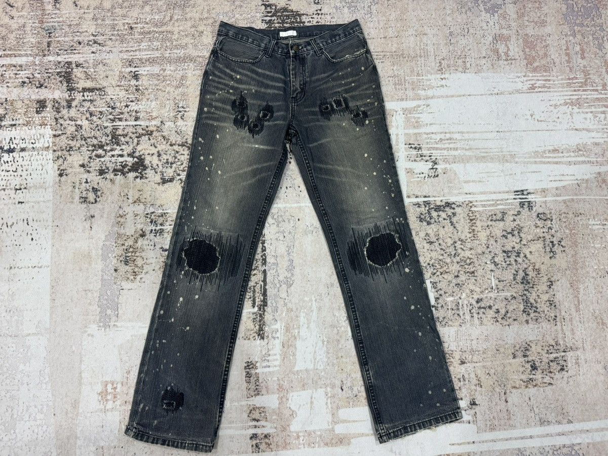 If Six Was Nine vintage NumberNine distress jeans non selvedge Size US 30 / EU 46 - 1 Thumbnail