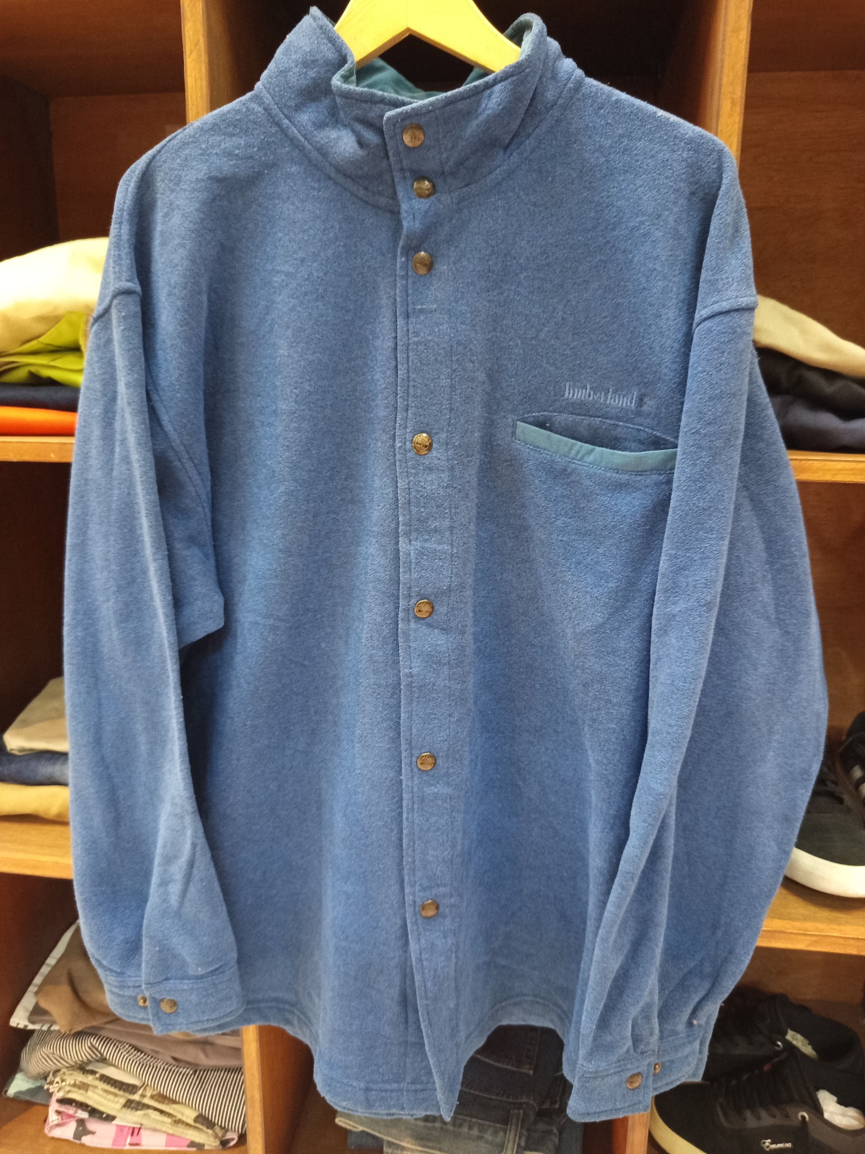 Timberland 1990s Timberland Fleece Jacket Made In Canada Size US L / EU 52-54 / 3 - 3 Thumbnail
