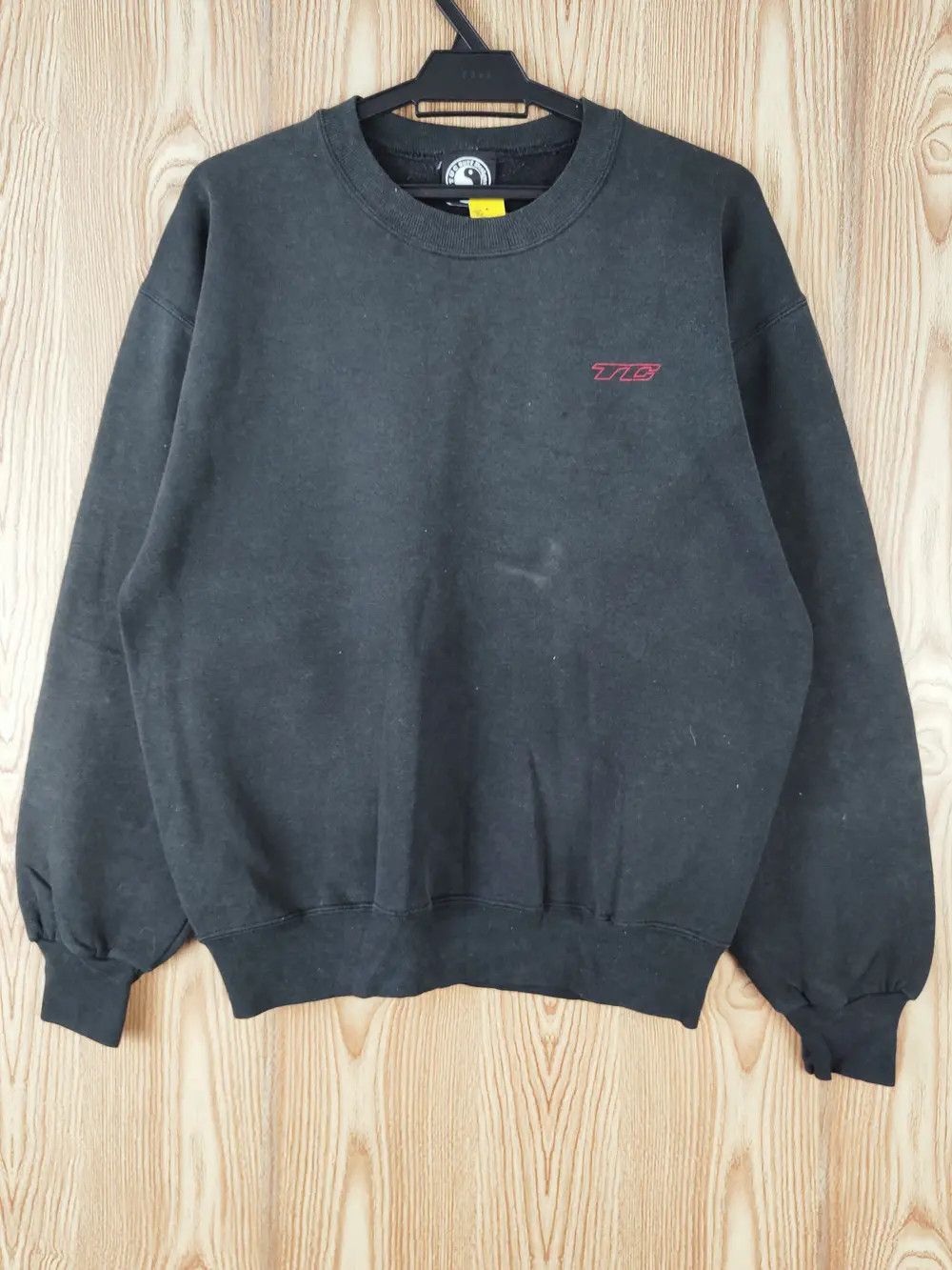 Japanese Brand T&C Surf Designs Dragon Black Faded Sweatshirts #W035 Size US M / EU 48-50 / 2 - 7 Thumbnail
