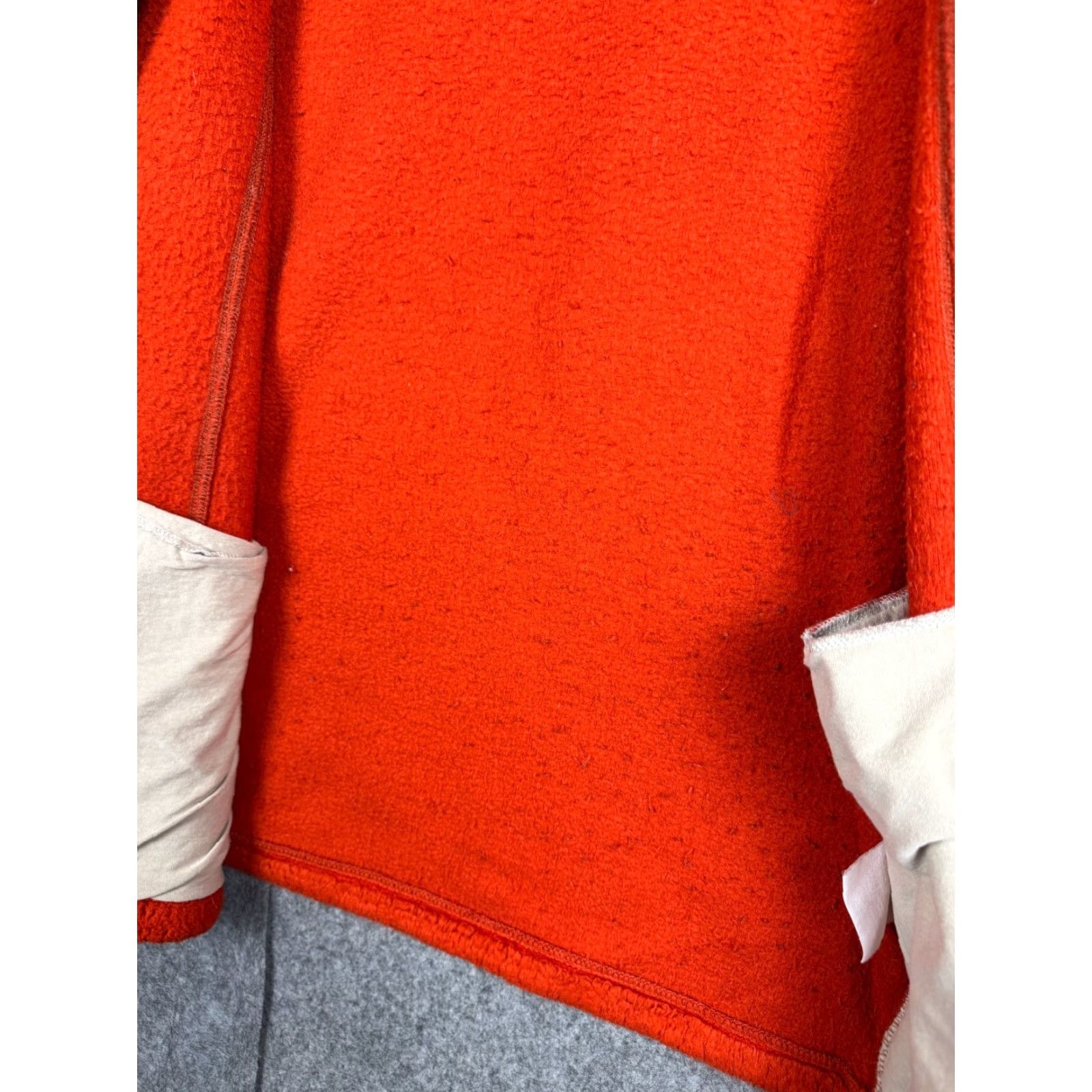 Napapijri Napapijri Jacket Women's L Orange Deep Pile Fleece Full Zip Warm Thick Size L / US 10 / IT 46 - 5 Thumbnail