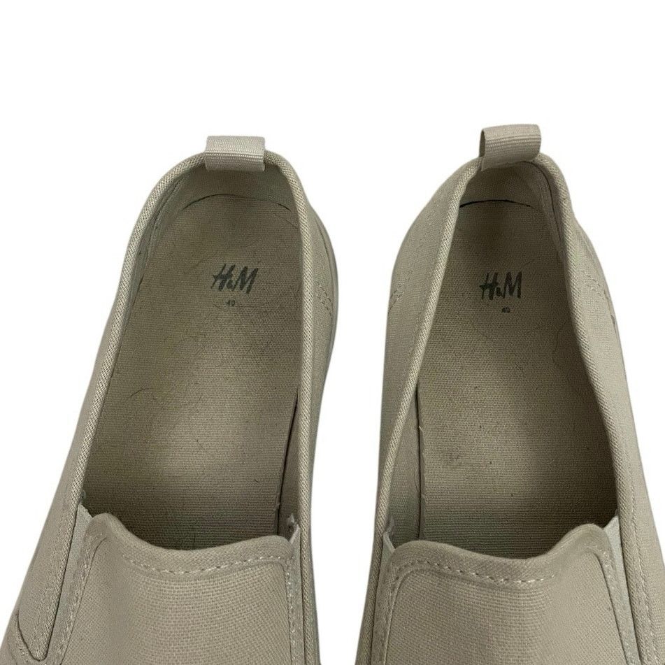 H&M H&M Tan Canvas Slip On Sneakers Size US 8.5 / IT 38.5 - 5 Thumbnail