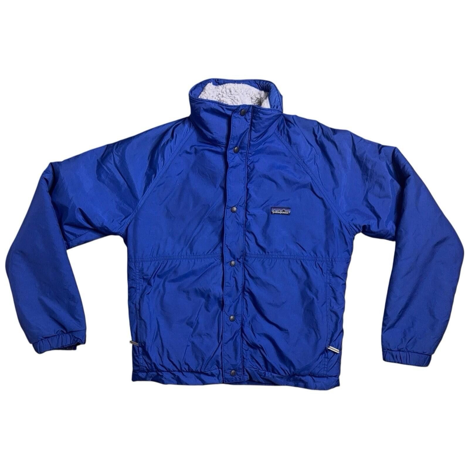 Patagonia Patagonia 80s Mens Royal Blue Shelled Pile Ski Jacket S Men Size US S / EU 44-46 / 1 - 1 Thumbnail