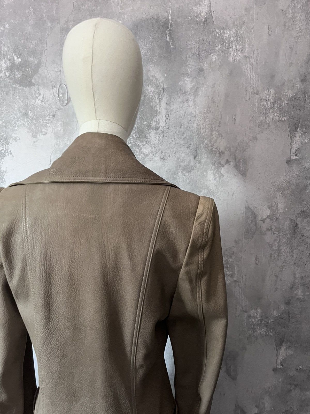 plein sud Plein Sud leather asymetrical coat 00s Size M / US 6-8 / IT 42-44 - 7 Thumbnail