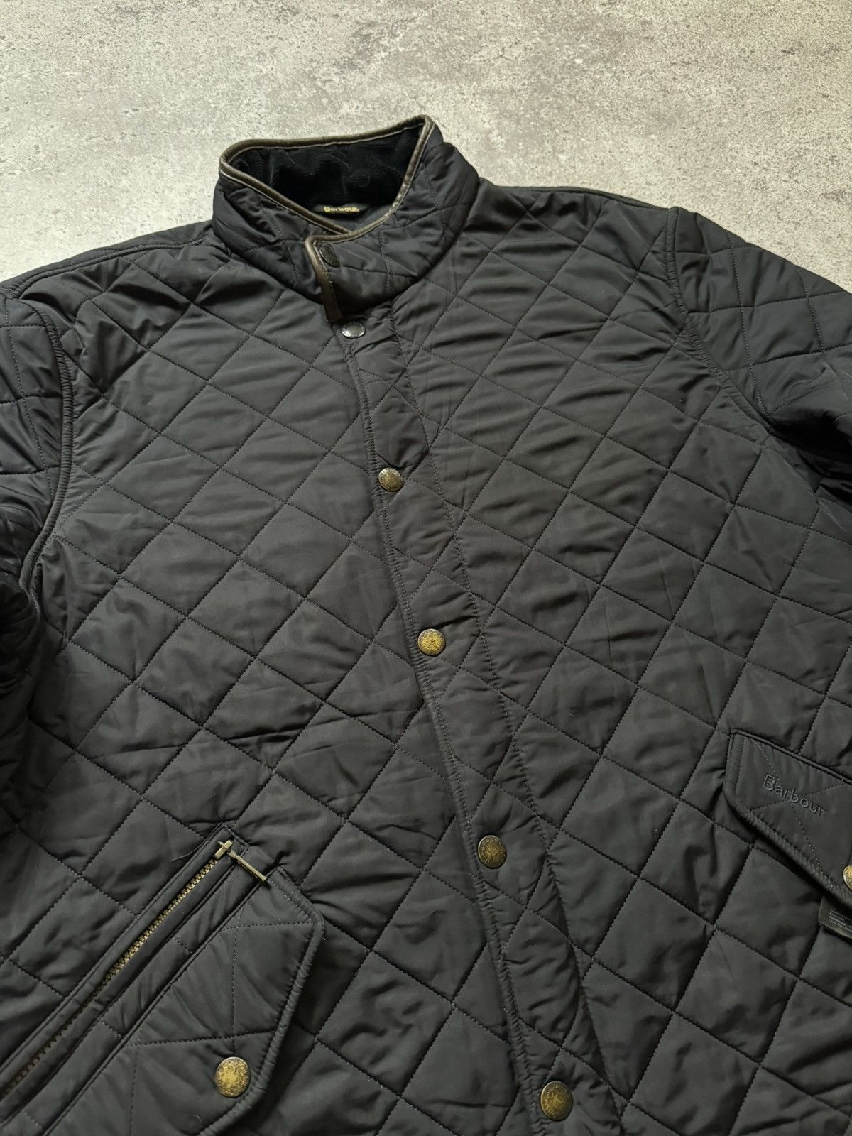Barbour Barbour Powell Quilt Black Jacket Men’s Medium Size US XXL / EU 58 / 5 - 5 Thumbnail