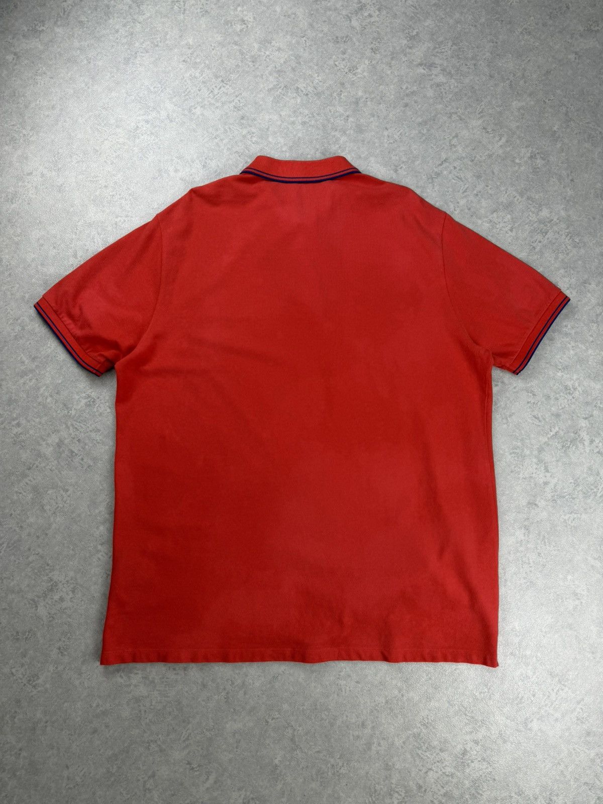 Stone Island Stone Island Slim Fit Polo Red Custom Bleach Wash 3XL Size US XXL / EU 58 / 5 - 11 Thumbnail