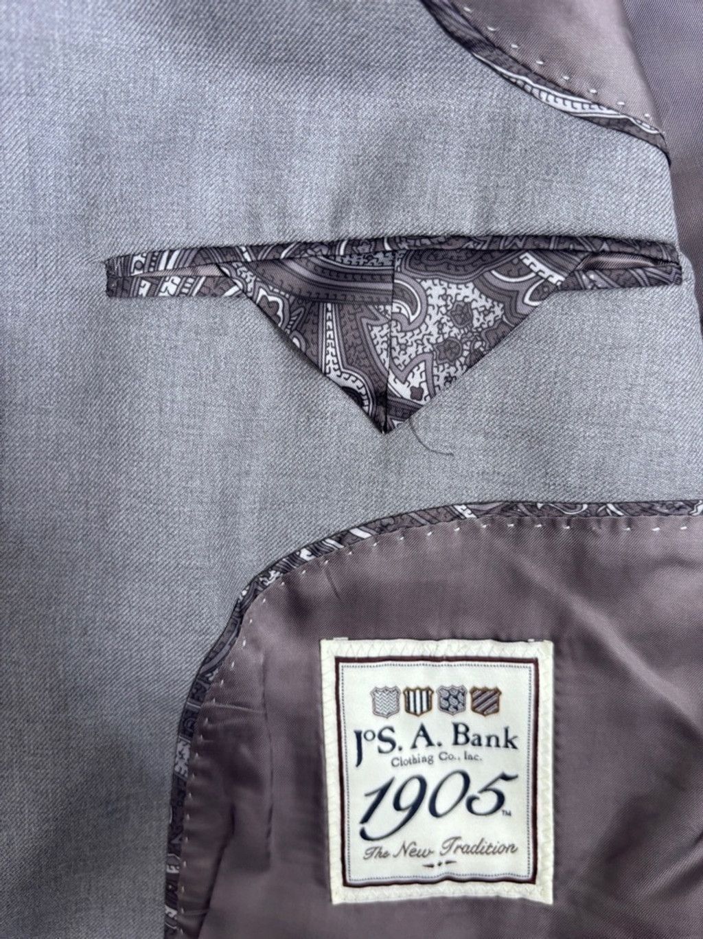 Jos. A. Bank Men's J.S.A. Bank Blazer 40R Gray Size 40R - 8 Thumbnail