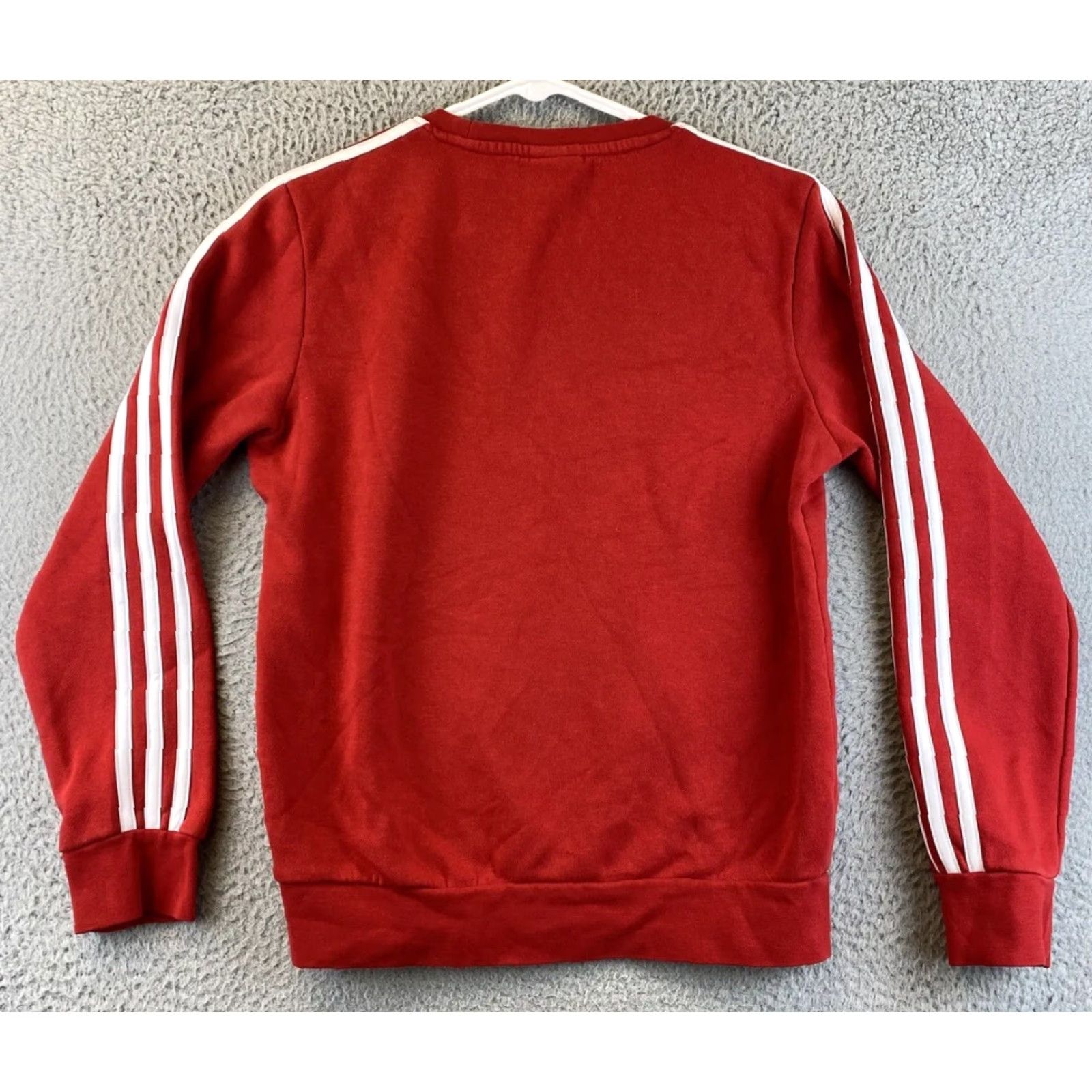 Adidas VINTAGE Adidas Men's Sweatshirt Crew Casual Pullover S Red Cotton Blend Running Gym Fitness Basketball Sports Size US S / EU 44-46 / 1 - 6 Thumbnail