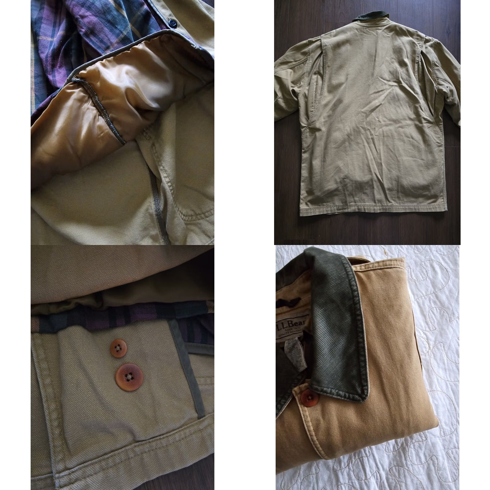 Vintage VINTAGE LL Bean Chore Coat Jacket 90s Removable Primaloft Lining Tan XL Men’s (Adult) Mens Size US XL / EU 56 / 4 - 10 Thumbnail