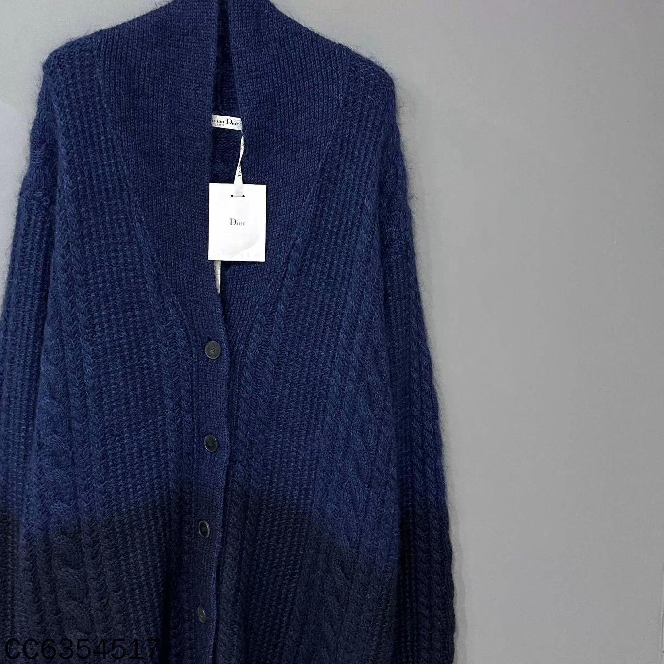 Dior Dior Blue Hooded Wool Cardigan Size 40 Size M / US 6-8 / IT 42-44 - 2 Thumbnail