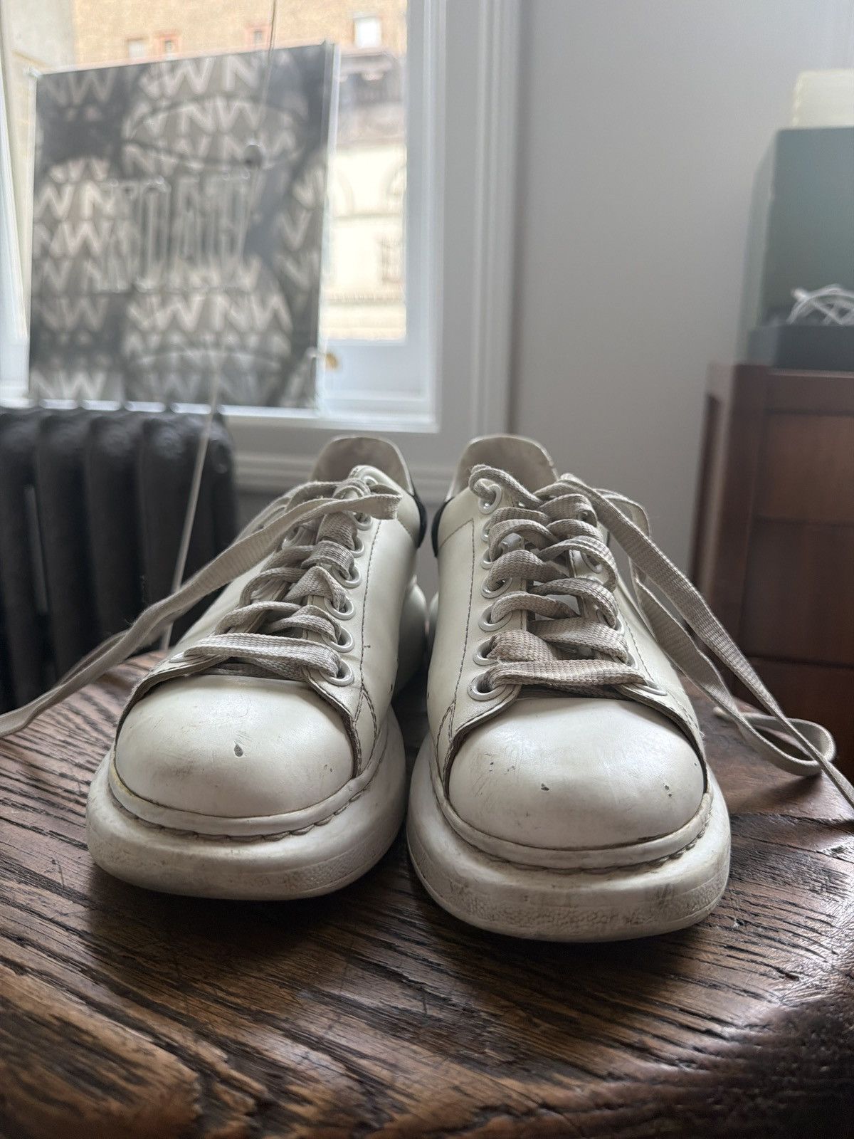 Alexander McQueen Alexander McQueen Oversized Sneaker Suede Women Black Size US 7.5 / IT 37.5 - 7 Thumbnail