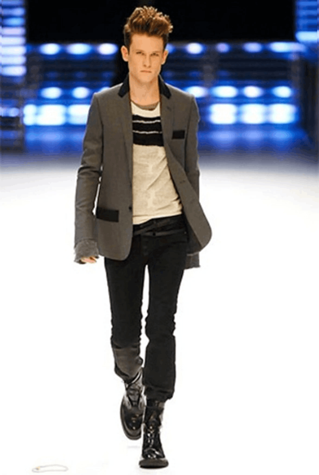 Dior AW07 NAVIGATE Runway Satin Trim Hedi Size 44R - 12 Thumbnail